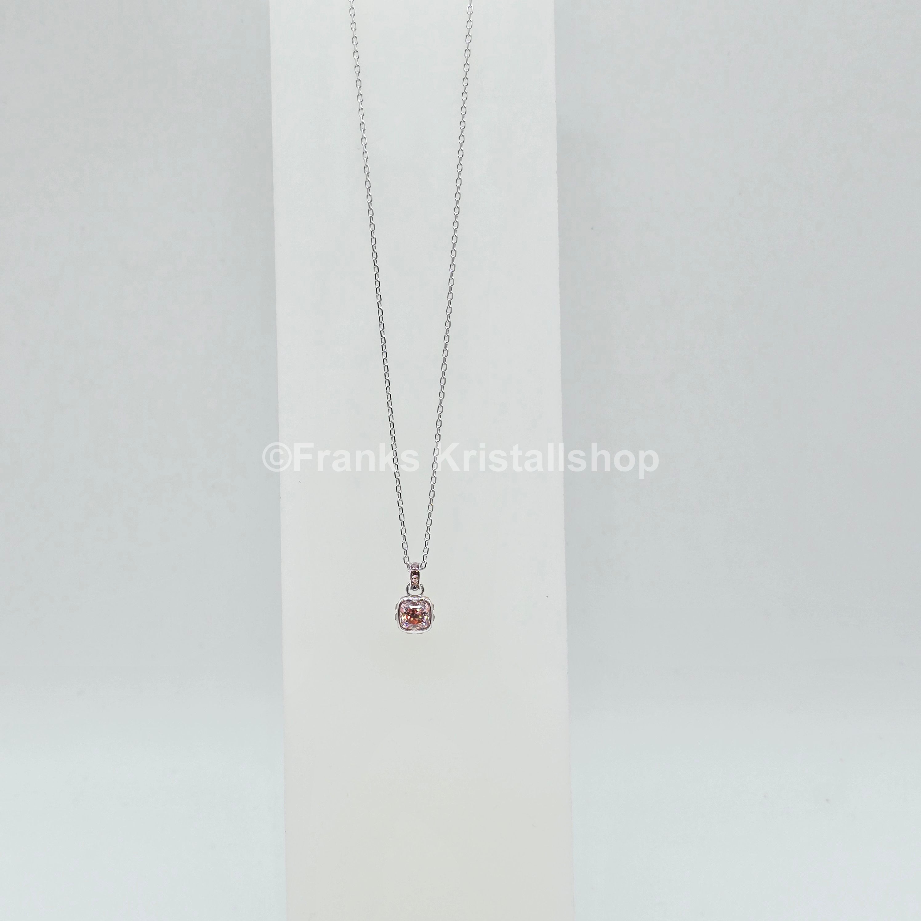 SWAROVSKI Birthstone Halskette Anhänger Juni, Rosa, Rhodiniert 5652044