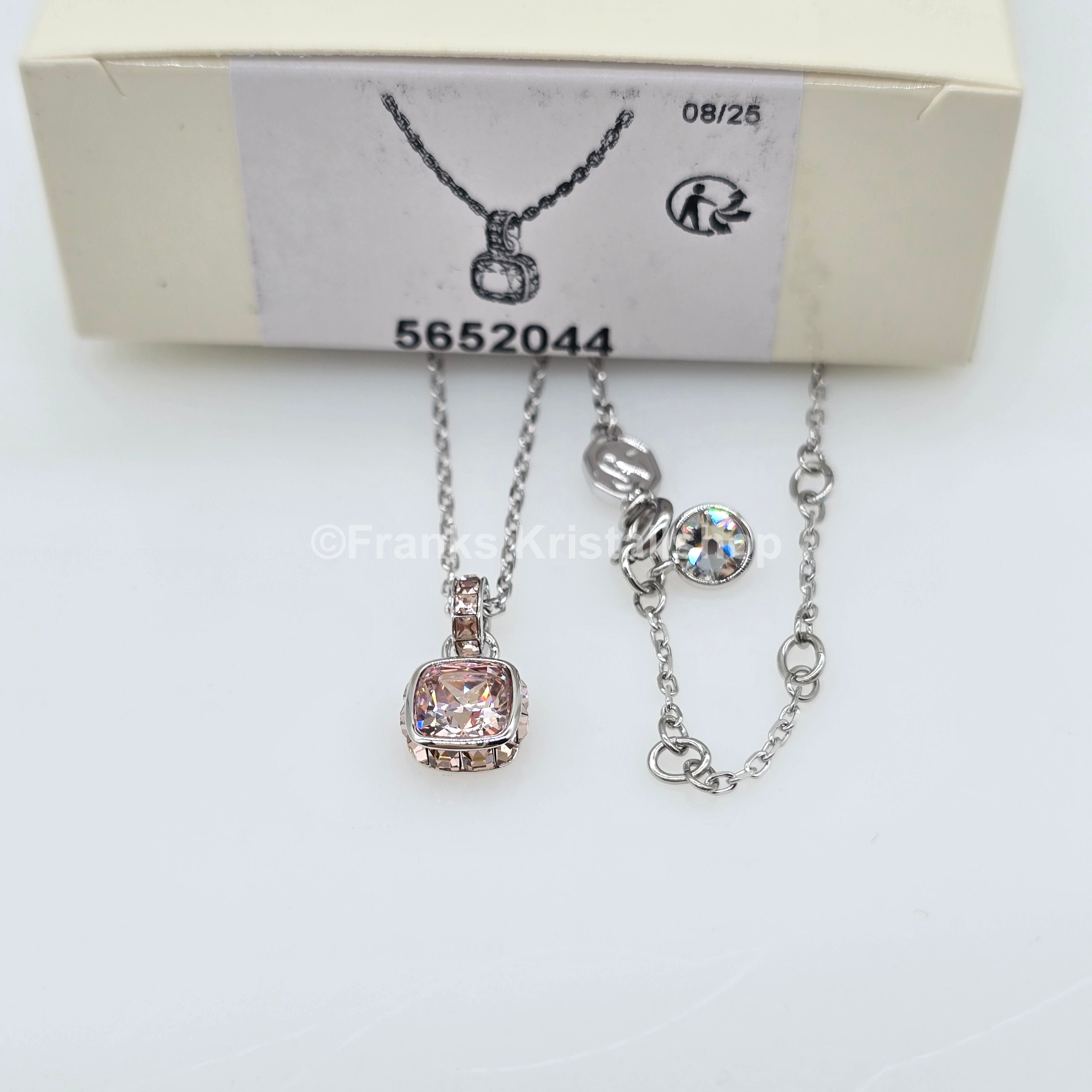 SWAROVSKI Birthstone Halskette Anhänger Juni, Rosa, Rhodiniert 5652044