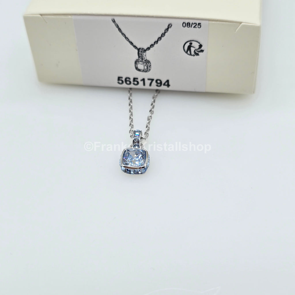 SWAROVSKI Birthstone Halskette Anhänger März, Blau, Rhodiniert 5651794