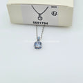 SWAROVSKI Birthstone Halskette Anhänger März, Blau, Rhodiniert 5651794
