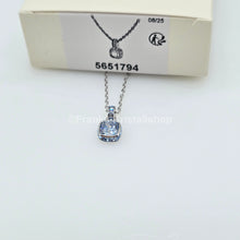 Lade das Bild in den Galerie-Viewer, SWAROVSKI Birthstone Halskette Anhänger März, Blau, Rhodiniert 5651794
