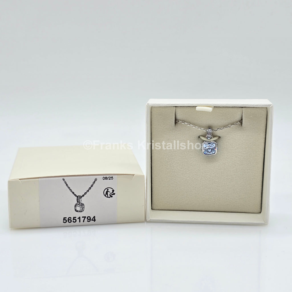 SWAROVSKI Birthstone Halskette Anhänger März, Blau, Rhodiniert 5651794