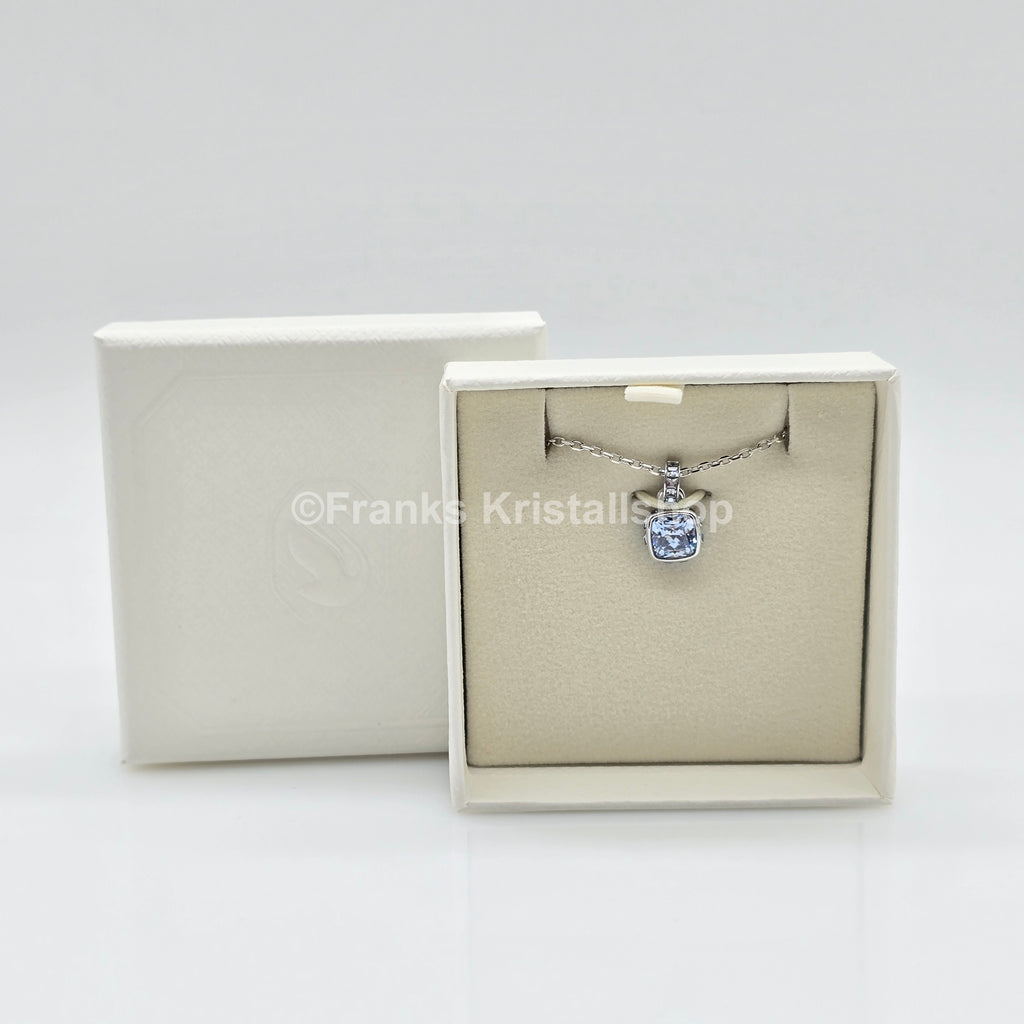 SWAROVSKI Birthstone Halskette Anhänger März, Blau, Rhodiniert 5651794