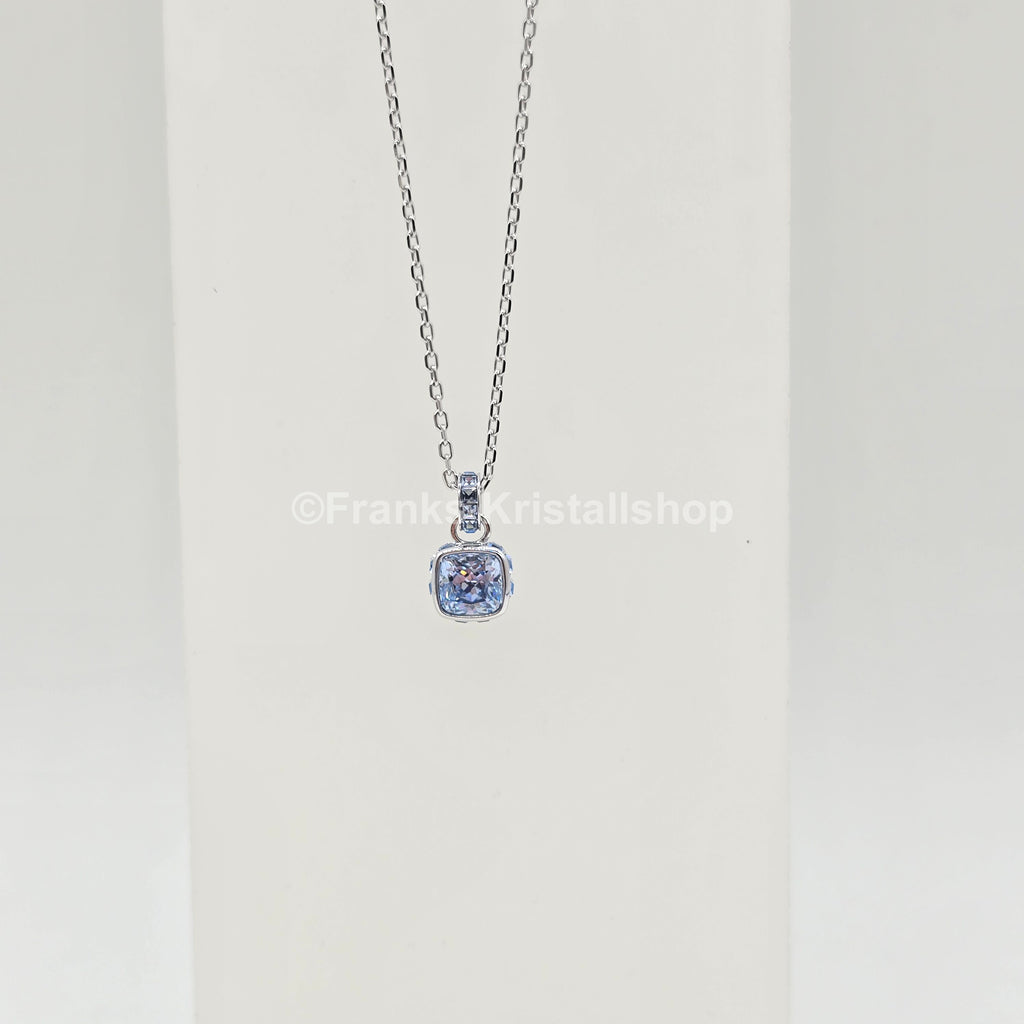 SWAROVSKI Birthstone Halskette Anhänger März, Blau, Rhodiniert 5651794
