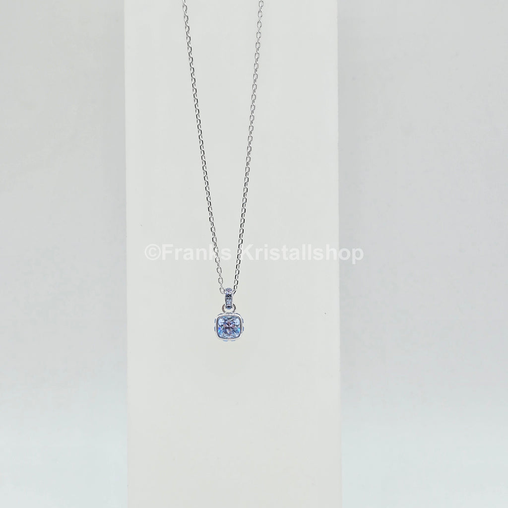 SWAROVSKI Birthstone Halskette Anhänger März, Blau, Rhodiniert 5651794