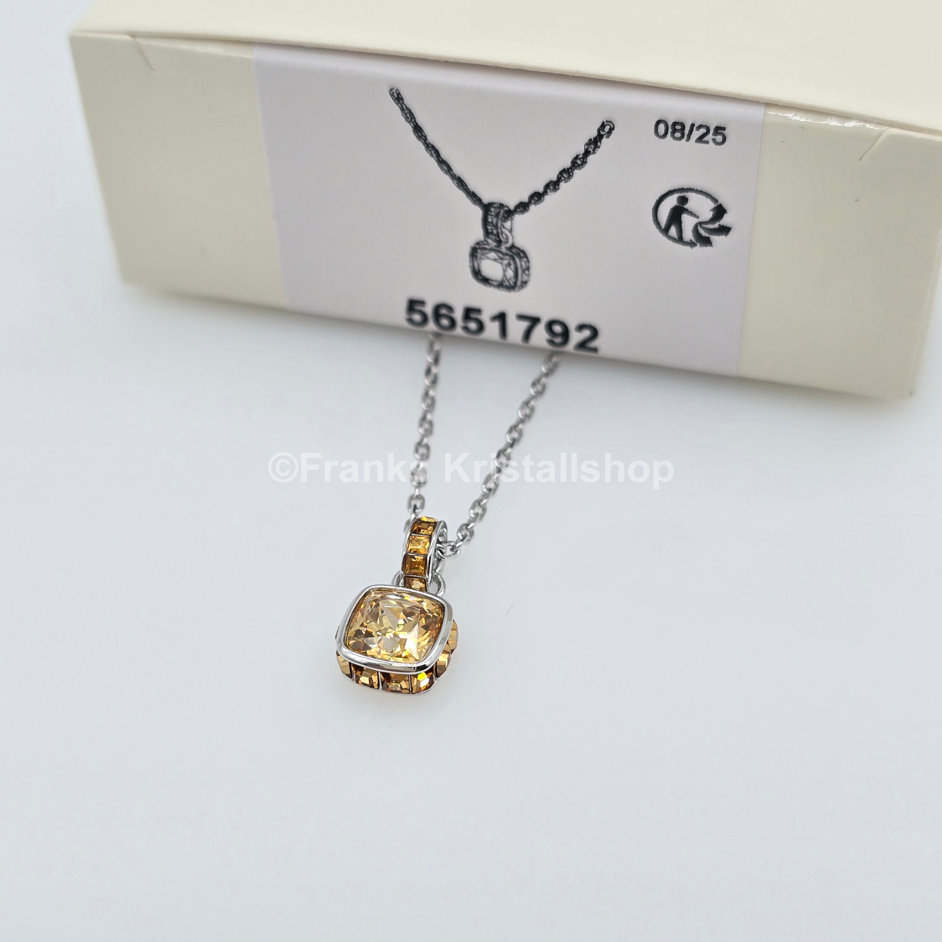 SWAROVSKI Birthstone Halskette November, Gelb, Rhodiniert 5651792