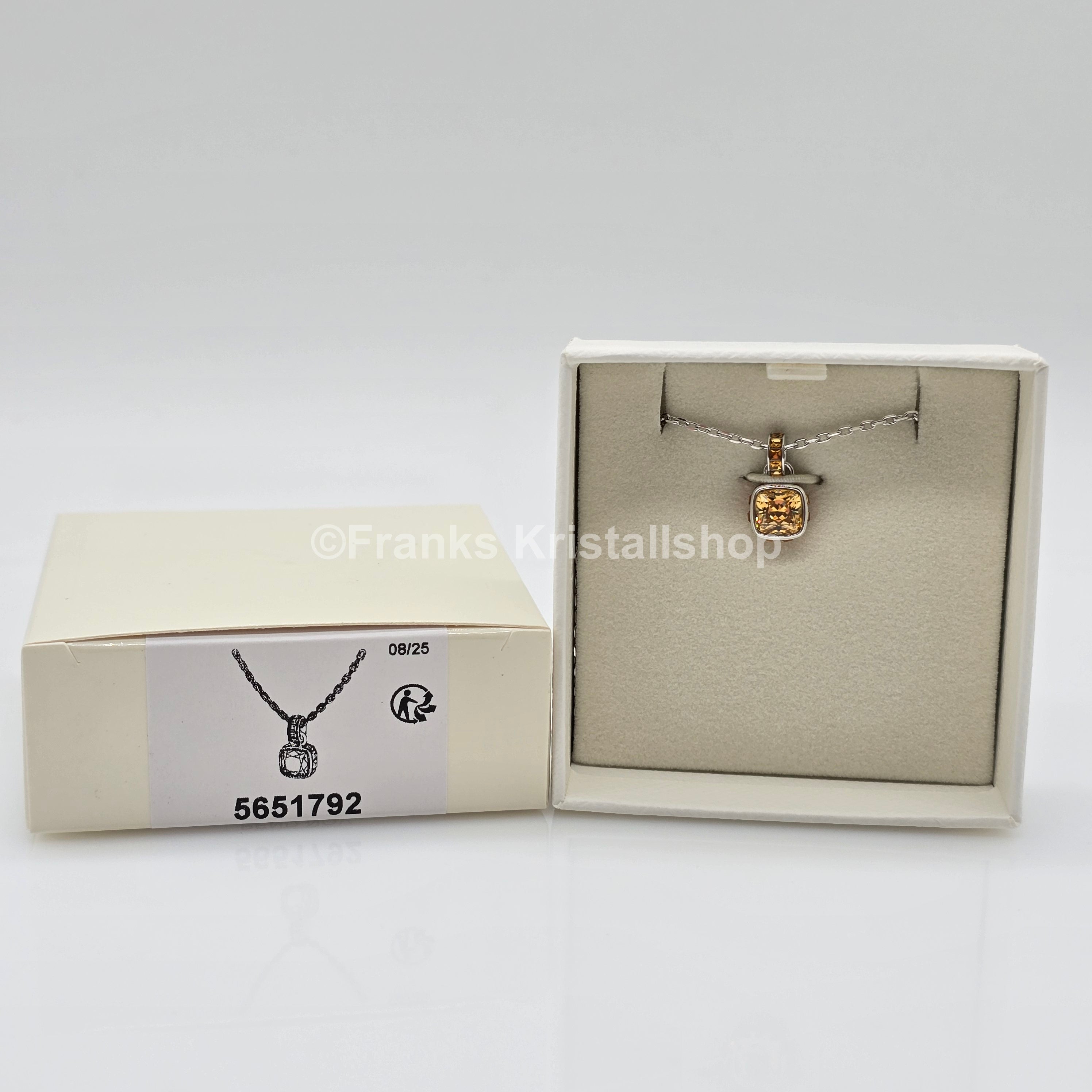 SWAROVSKI Birthstone Halskette November, Gelb, Rhodiniert 5651792