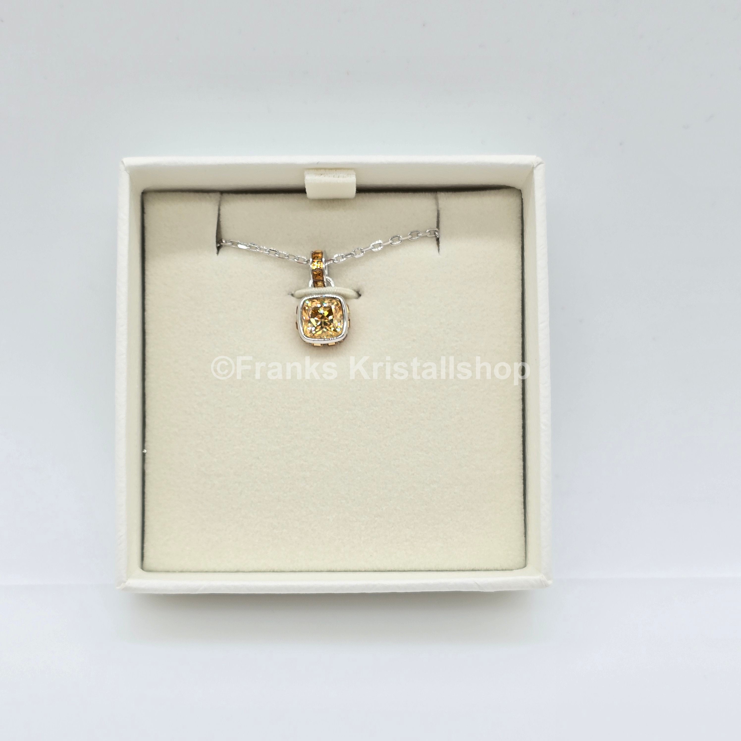 SWAROVSKI Birthstone Halskette November, Gelb, Rhodiniert 5651792