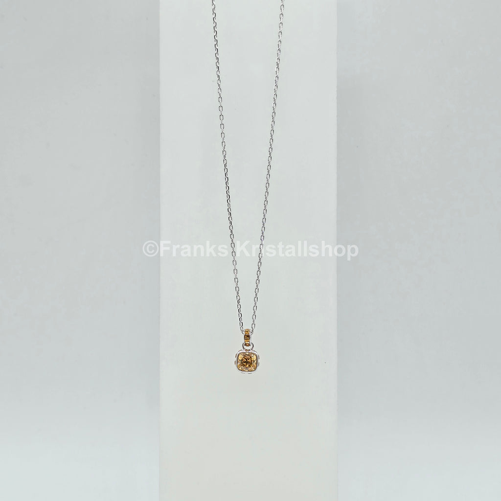 SWAROVSKI Birthstone Halskette November, Gelb, Rhodiniert 5651792