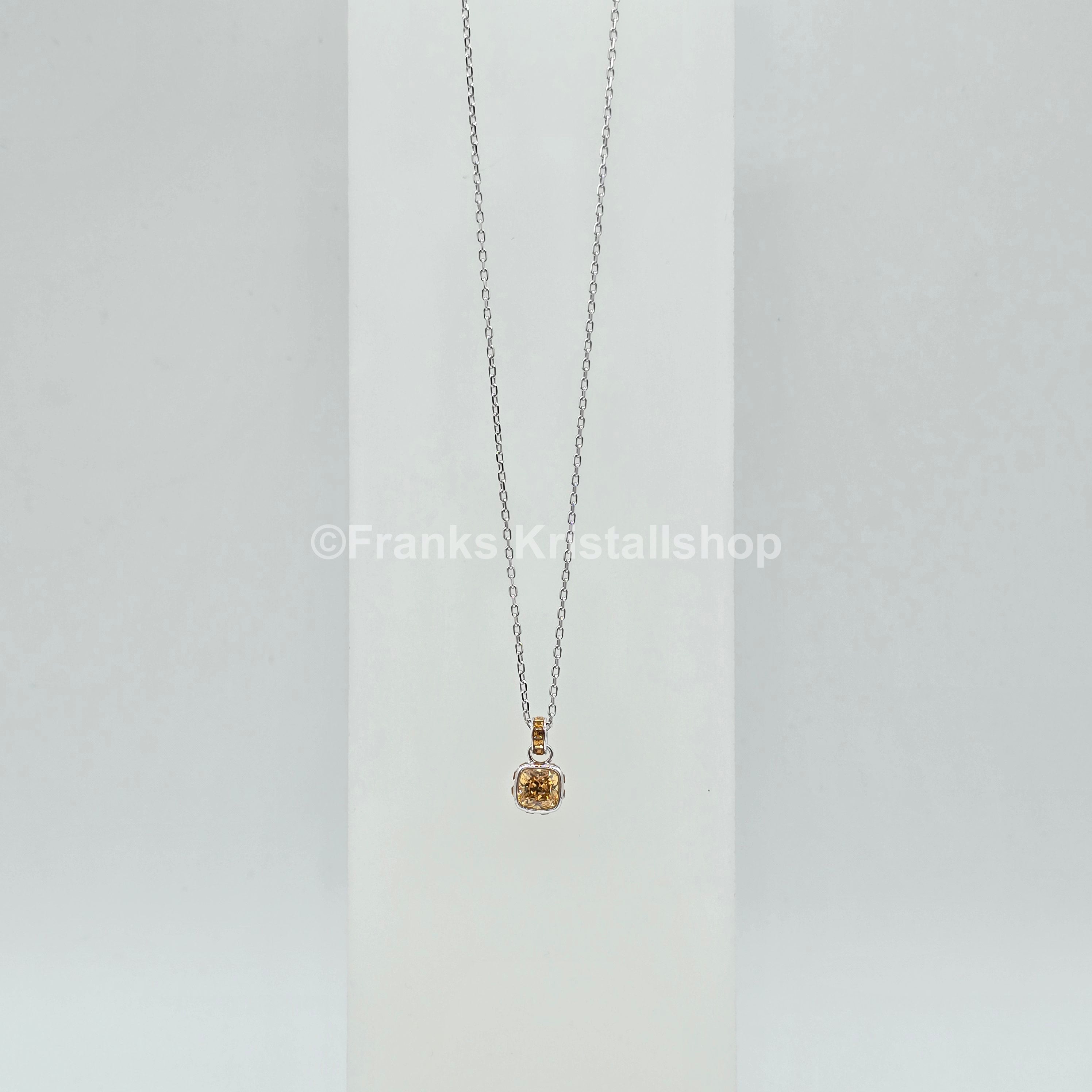 SWAROVSKI Birthstone Halskette November, Gelb, Rhodiniert 5651792