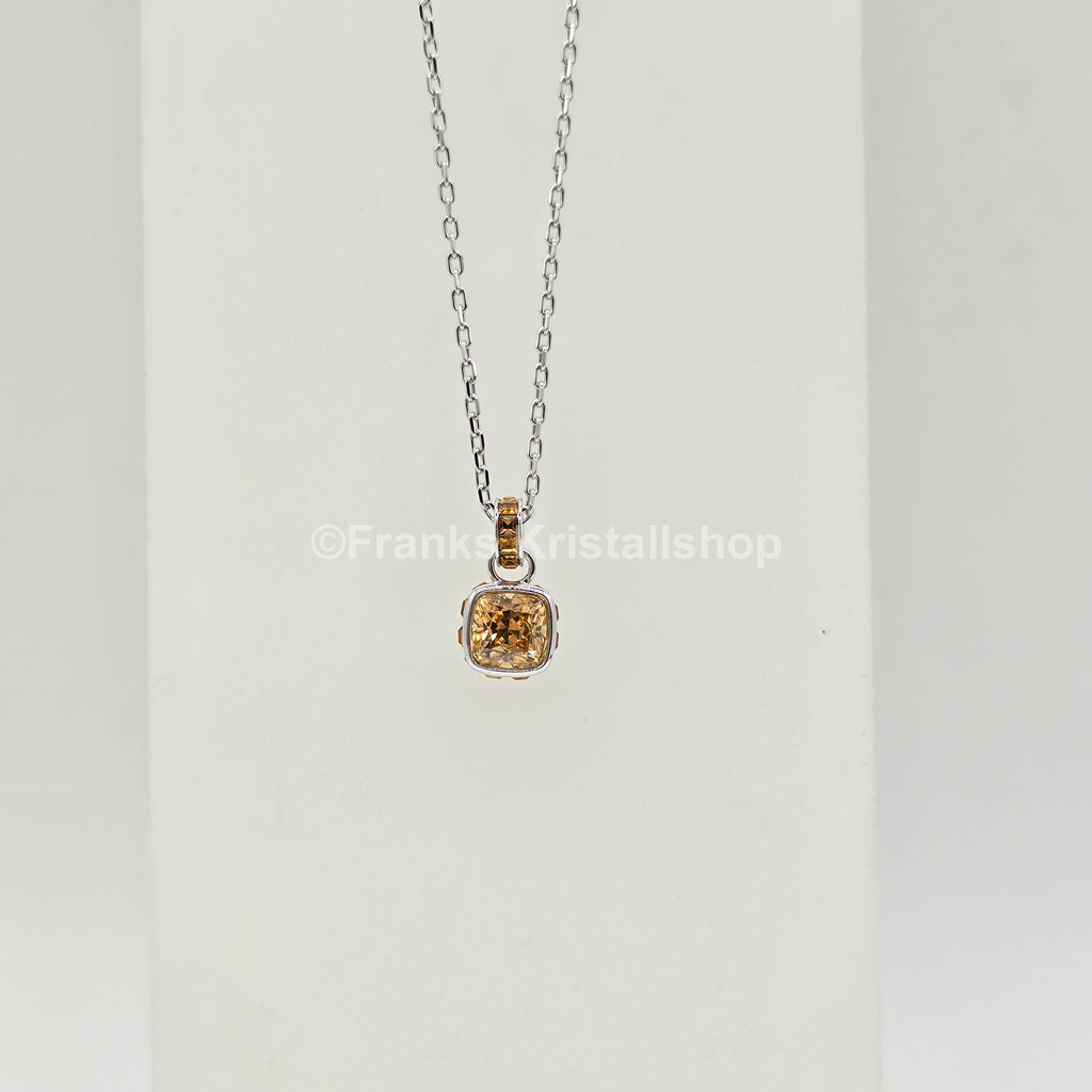 SWAROVSKI Birthstone Halskette November, Gelb, Rhodiniert 5651792