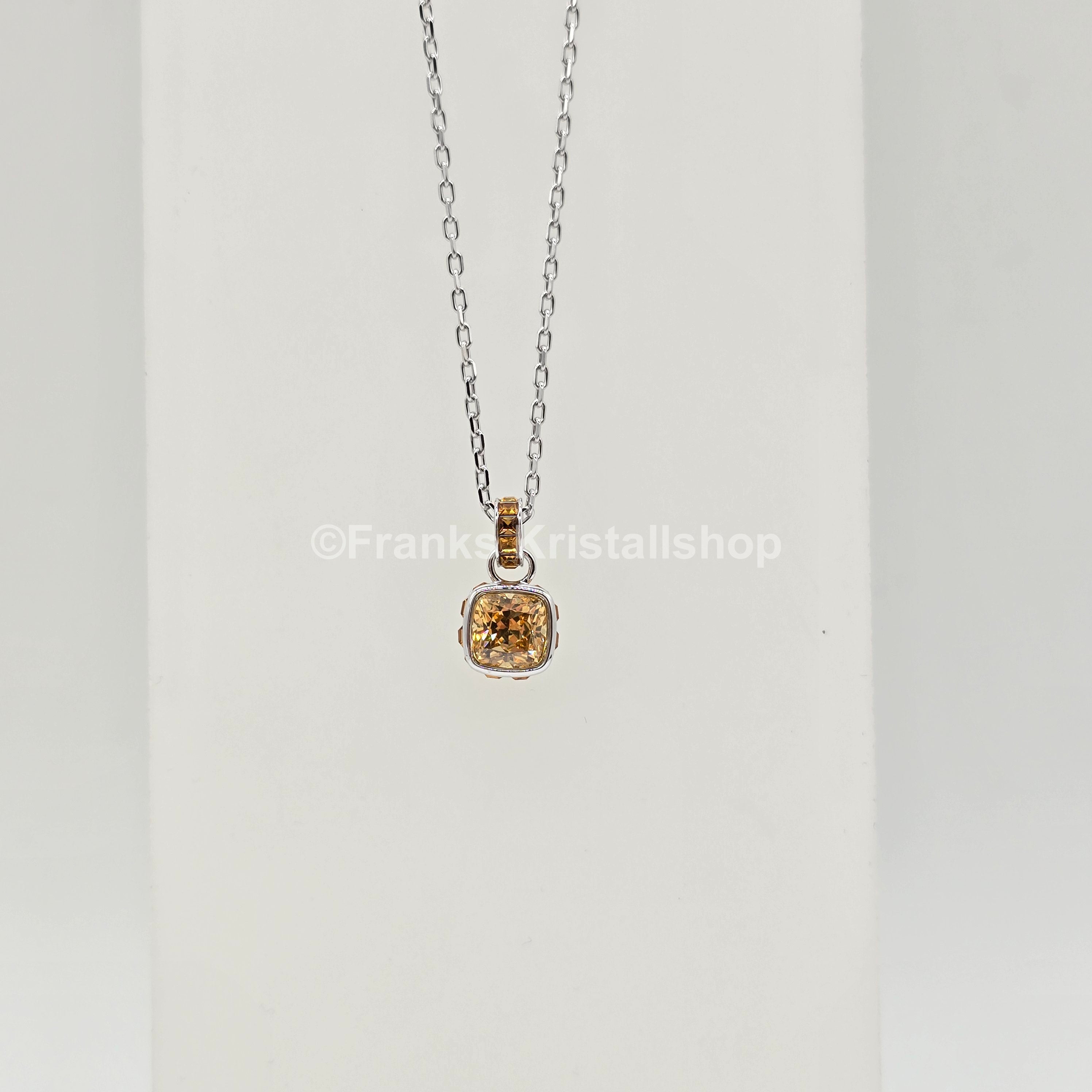 SWAROVSKI Birthstone Halskette November, Gelb, Rhodiniert 5651792