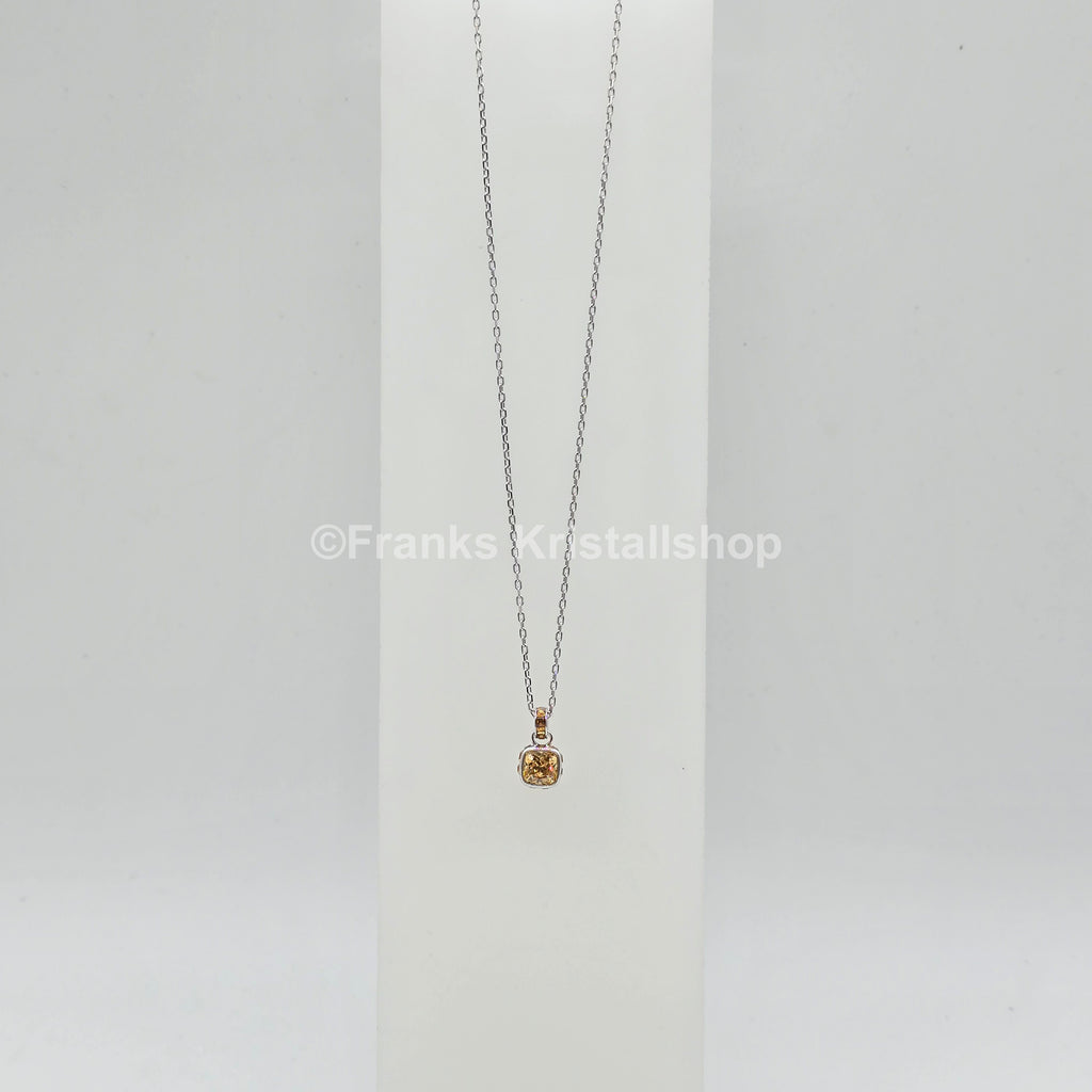 SWAROVSKI Birthstone Halskette November, Gelb, Rhodiniert 5651792