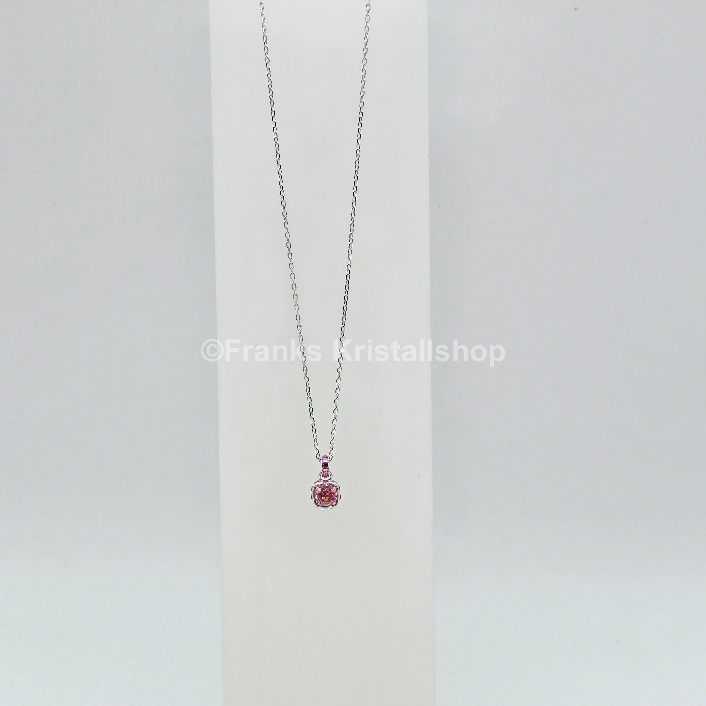 SWAROVSKI Birthstone Halskette Anhänger Oktober, Rosa, Rhodiniert 5651791
