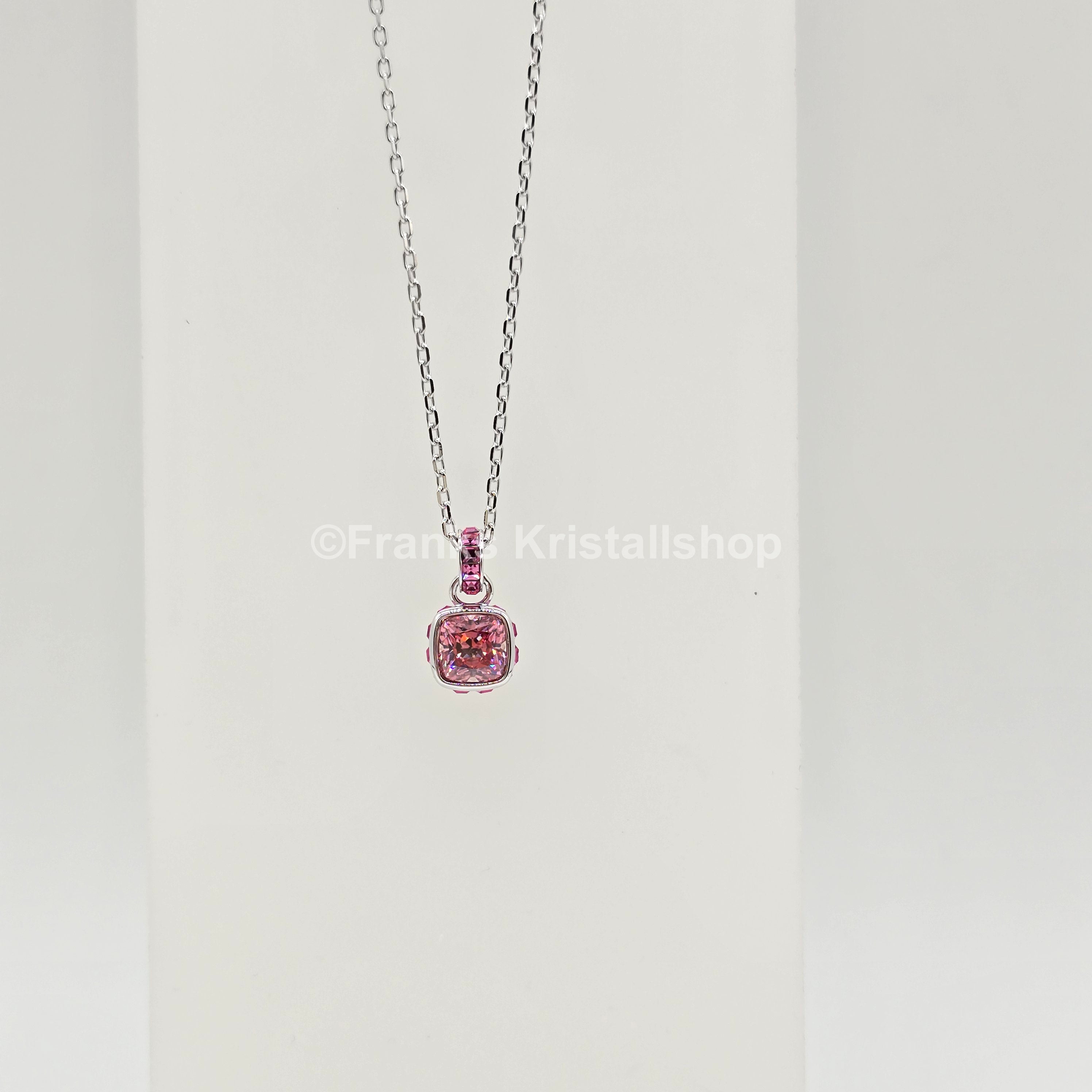 SWAROVSKI Birthstone Halskette Anhänger Oktober, Rosa, Rhodiniert 5651791
