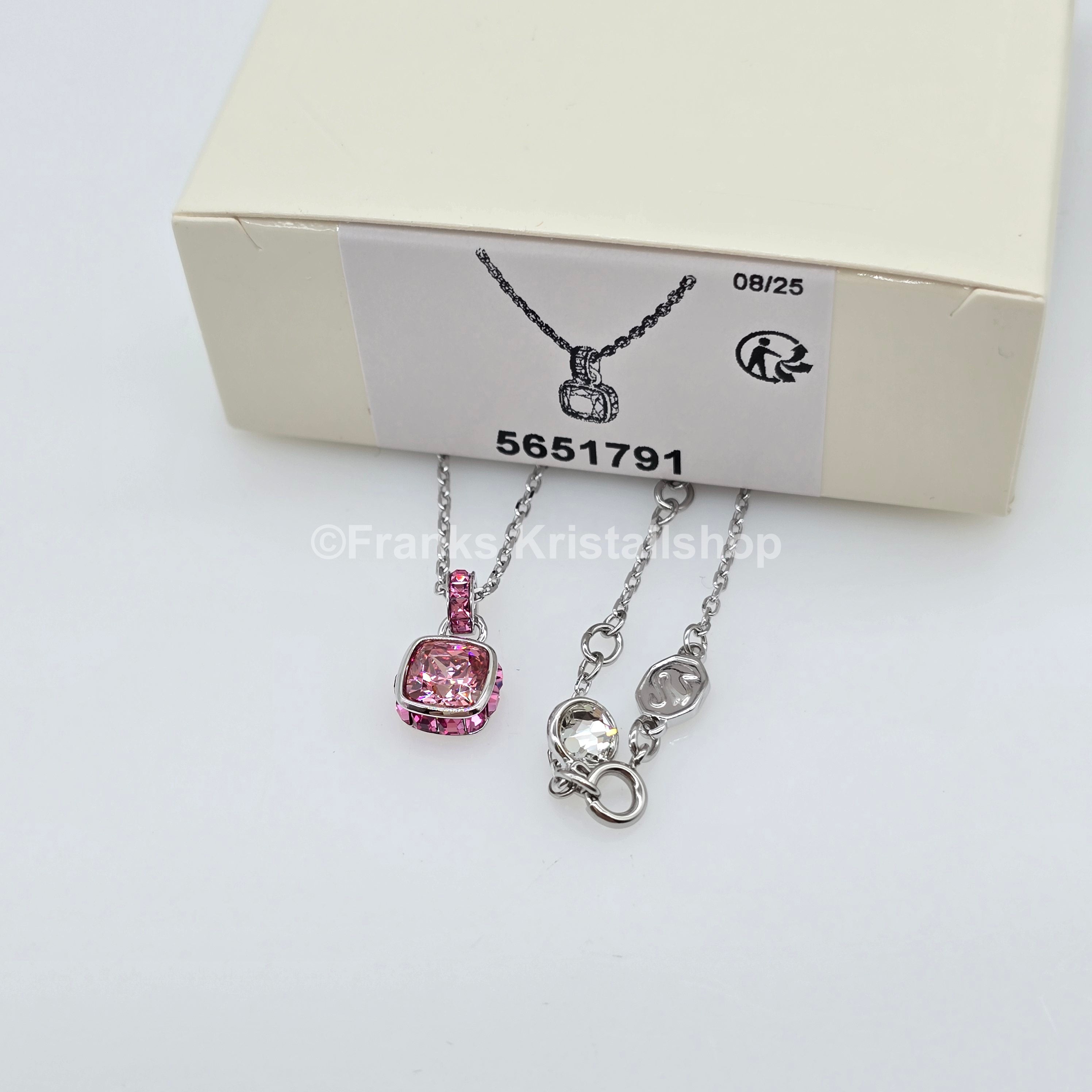 SWAROVSKI Birthstone Halskette Anhänger Oktober, Rosa, Rhodiniert 5651791