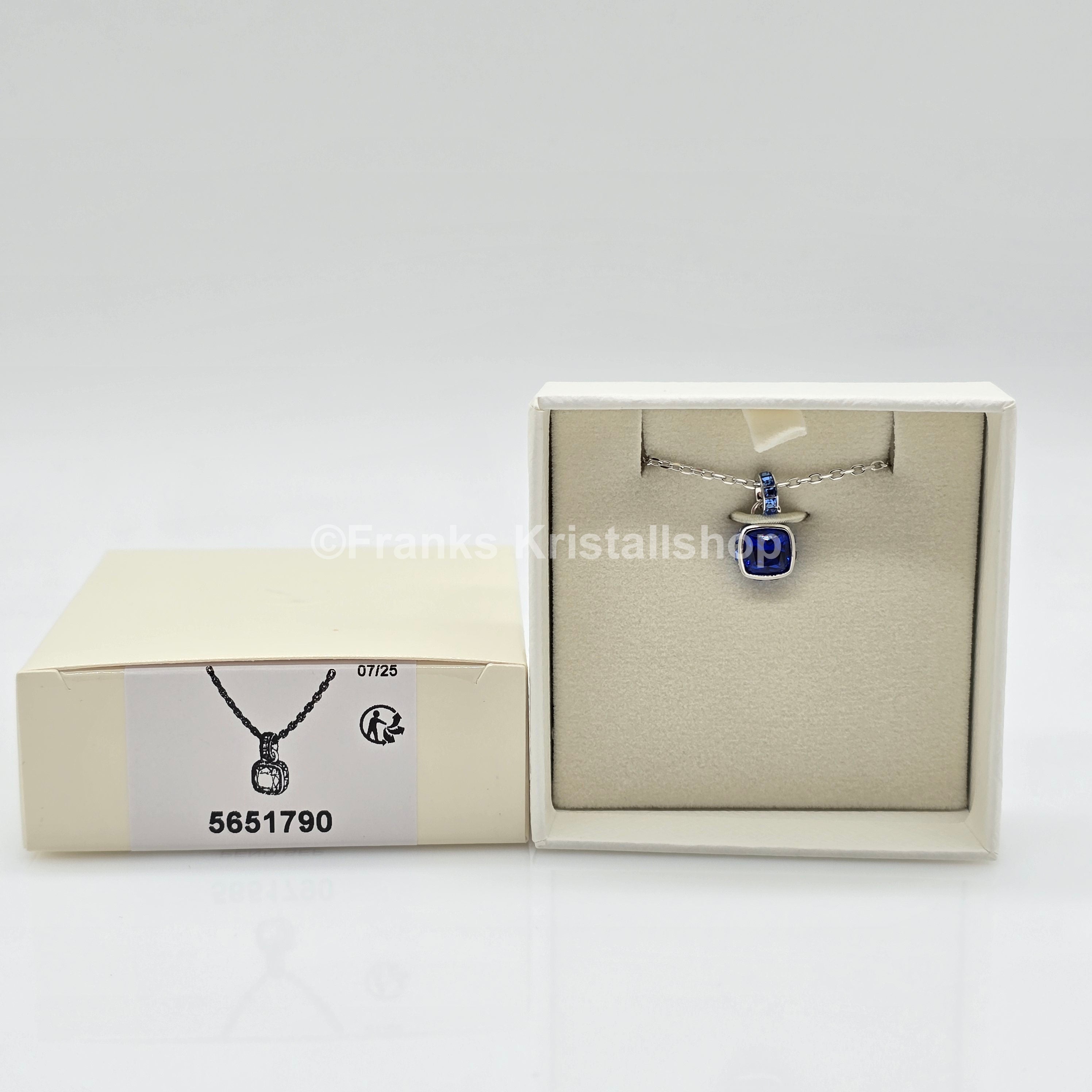 SWAROVSKI Birthstone Halskette September Blau Rhodiniert 5651790