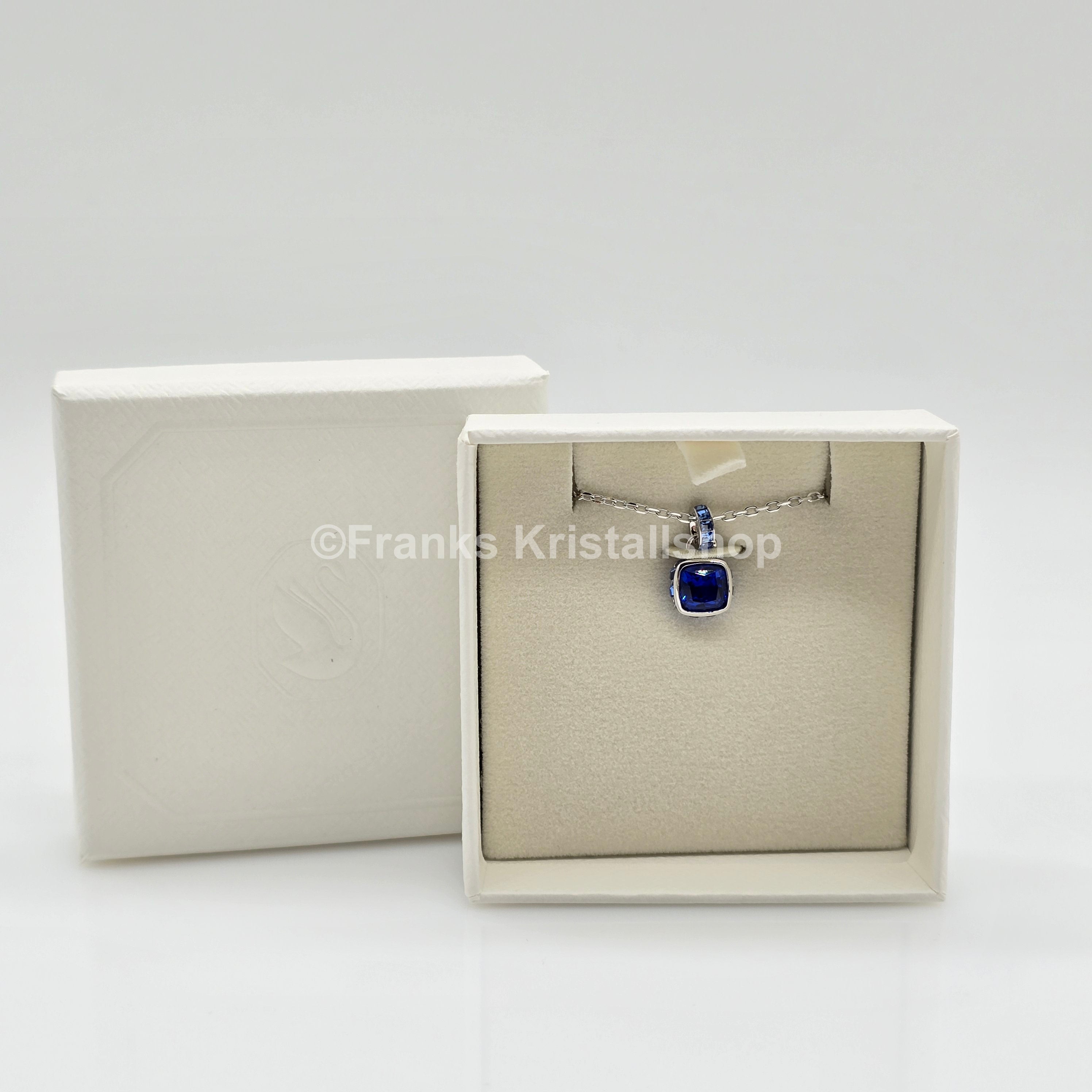SWAROVSKI Birthstone Halskette September Blau Rhodiniert 5651790