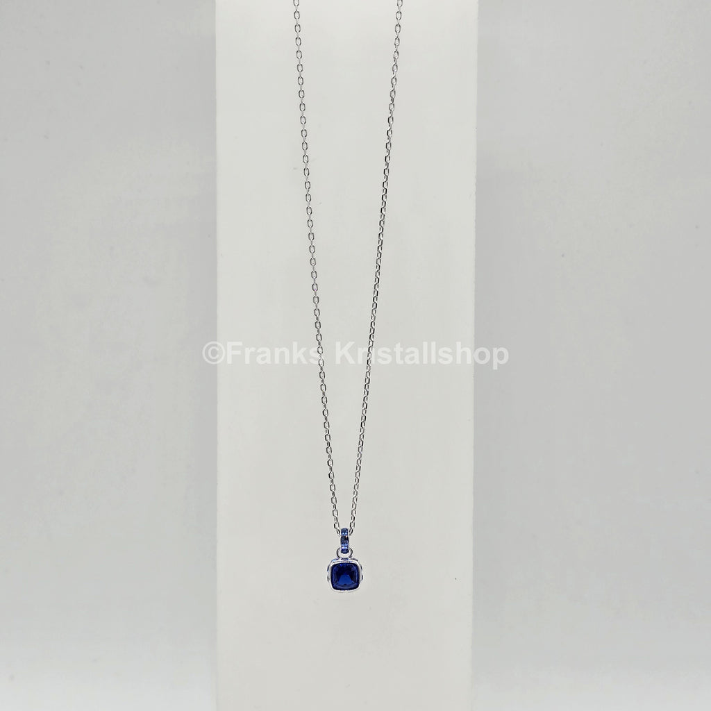 SWAROVSKI Birthstone Halskette September Blau Rhodiniert 5651790
