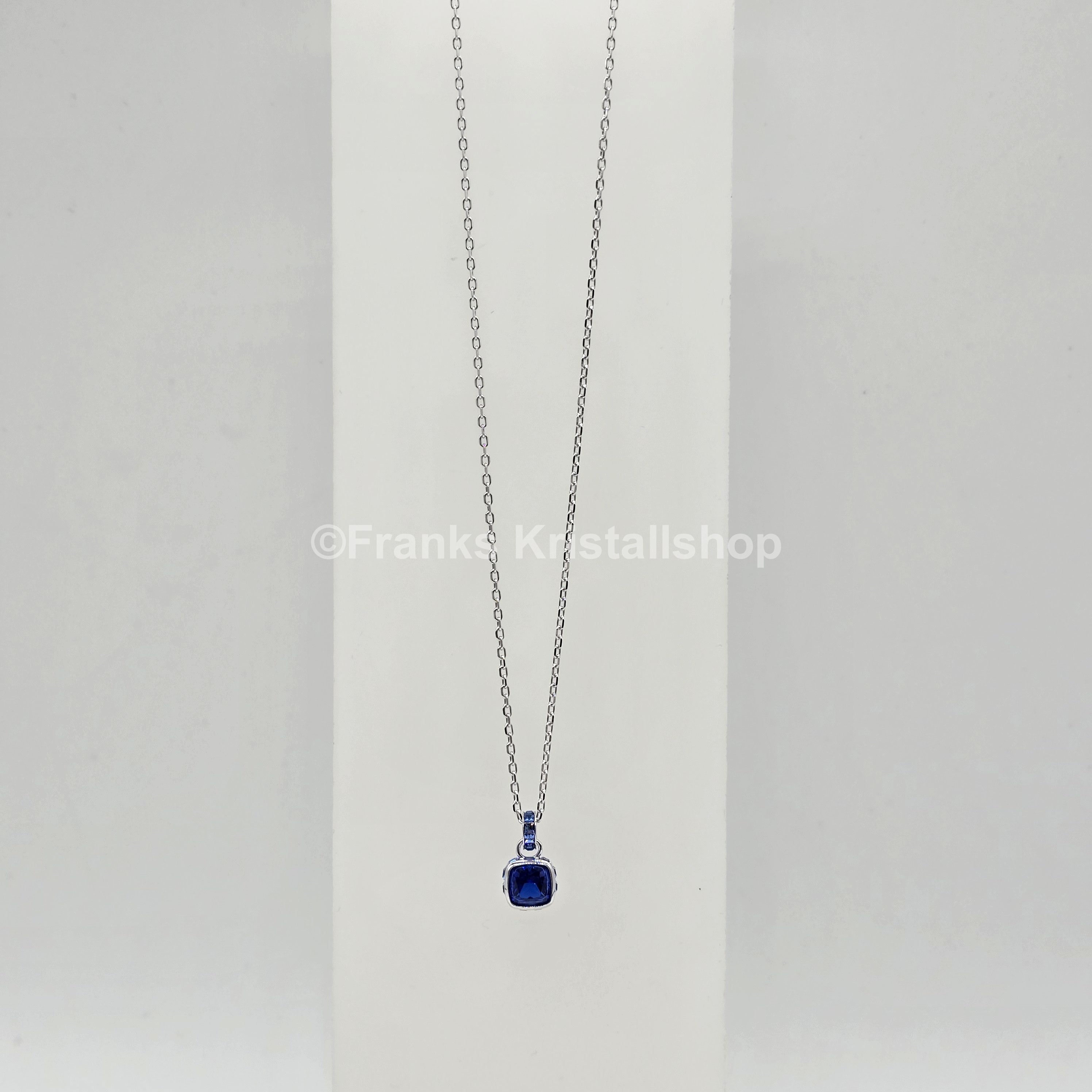 SWAROVSKI Birthstone Halskette September Blau Rhodiniert 5651790