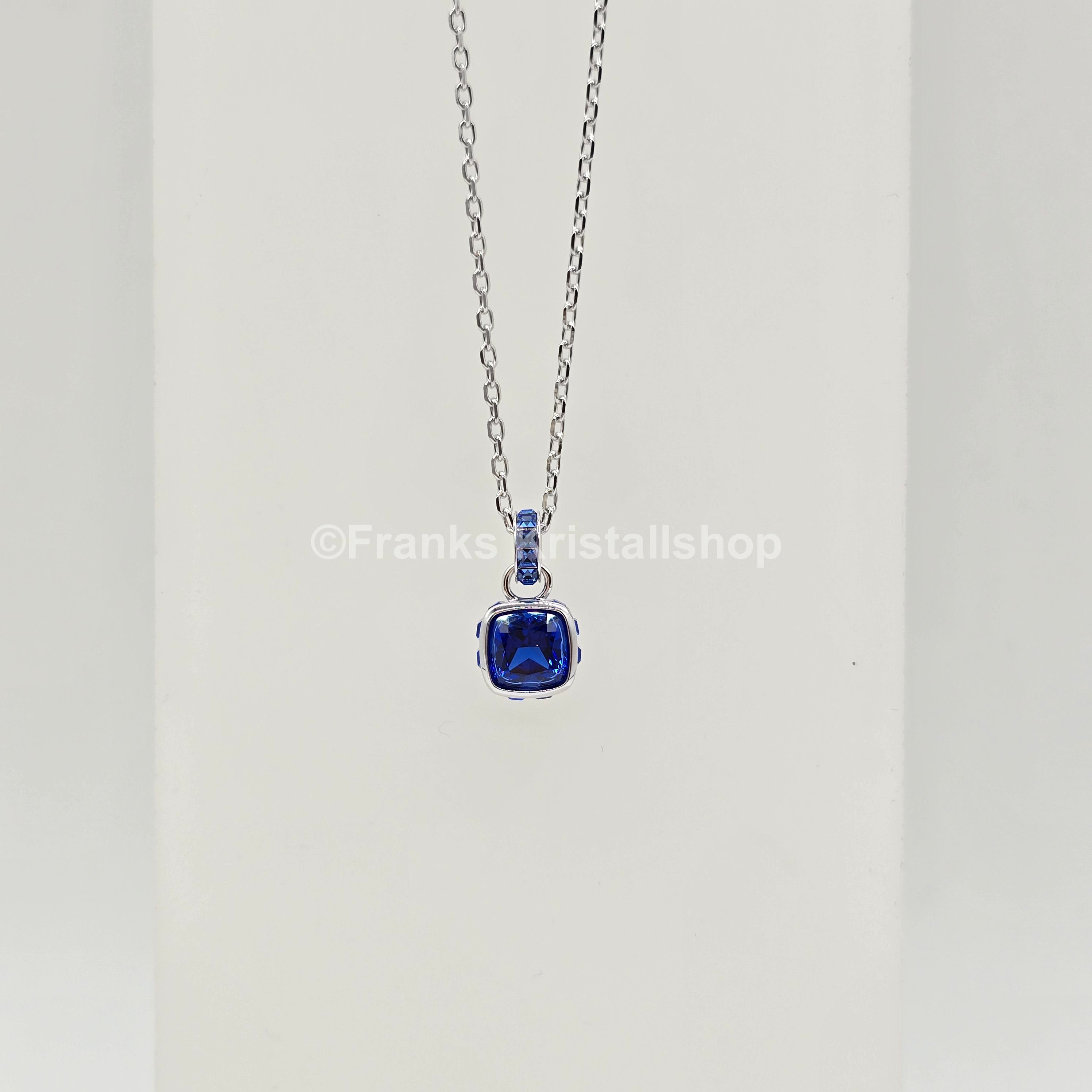 SWAROVSKI Birthstone Halskette September Blau Rhodiniert 5651790
