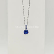 Lade das Bild in den Galerie-Viewer, SWAROVSKI Birthstone Halskette Anhänger September, Blau, Rhodiniert 5651790
