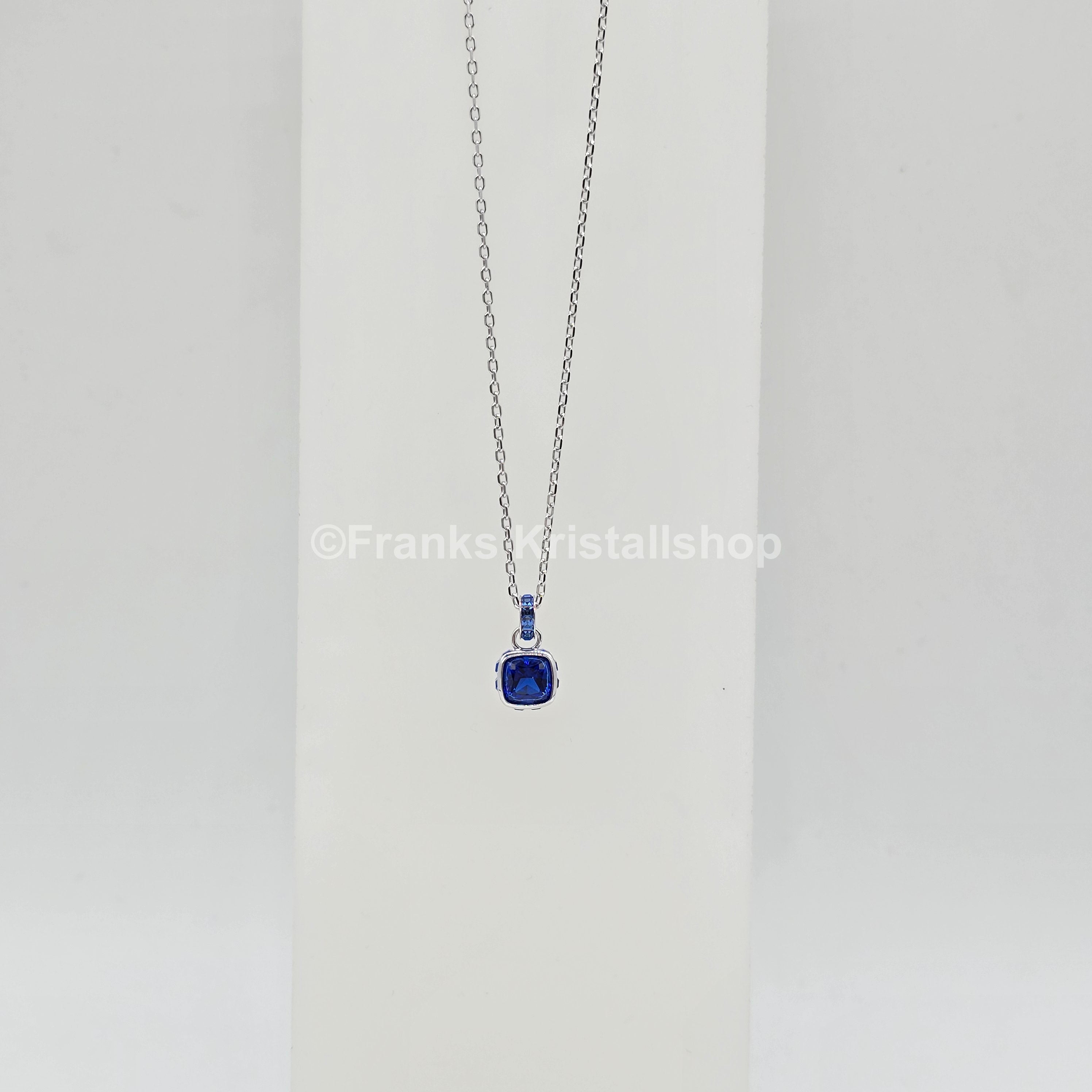 SWAROVSKI Birthstone Halskette September Blau Rhodiniert 5651790