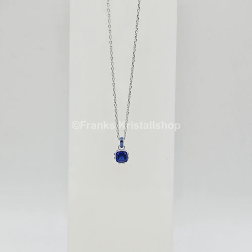 SWAROVSKI Birthstone Halskette September Blau Rhodiniert 5651790