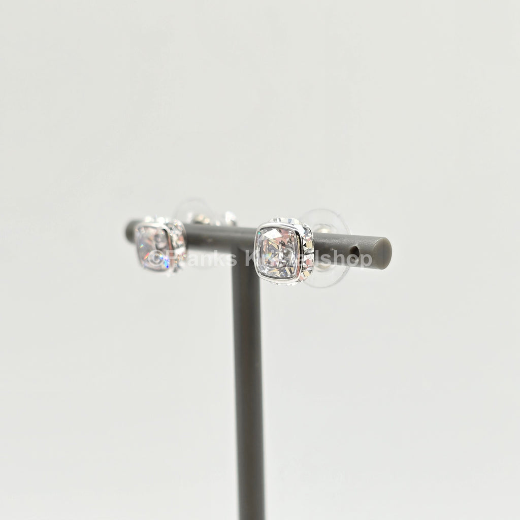 SWAROVSKI Birthstone Ohrstecker, April, Weiß, Rhodiniert 5661957