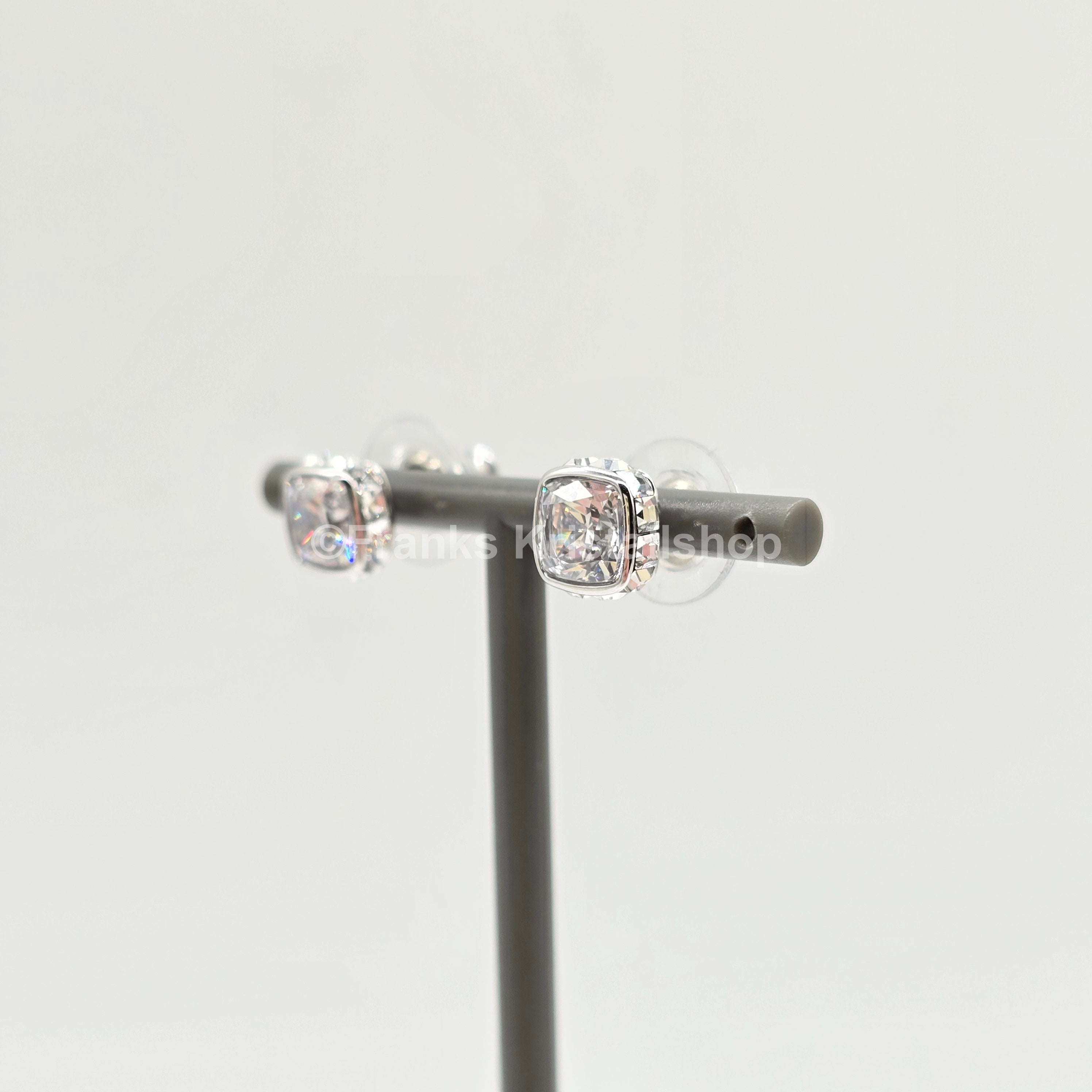 SWAROVSKI Birthstone Ohrstecker, April, Weiß, Rhodiniert 5661957
