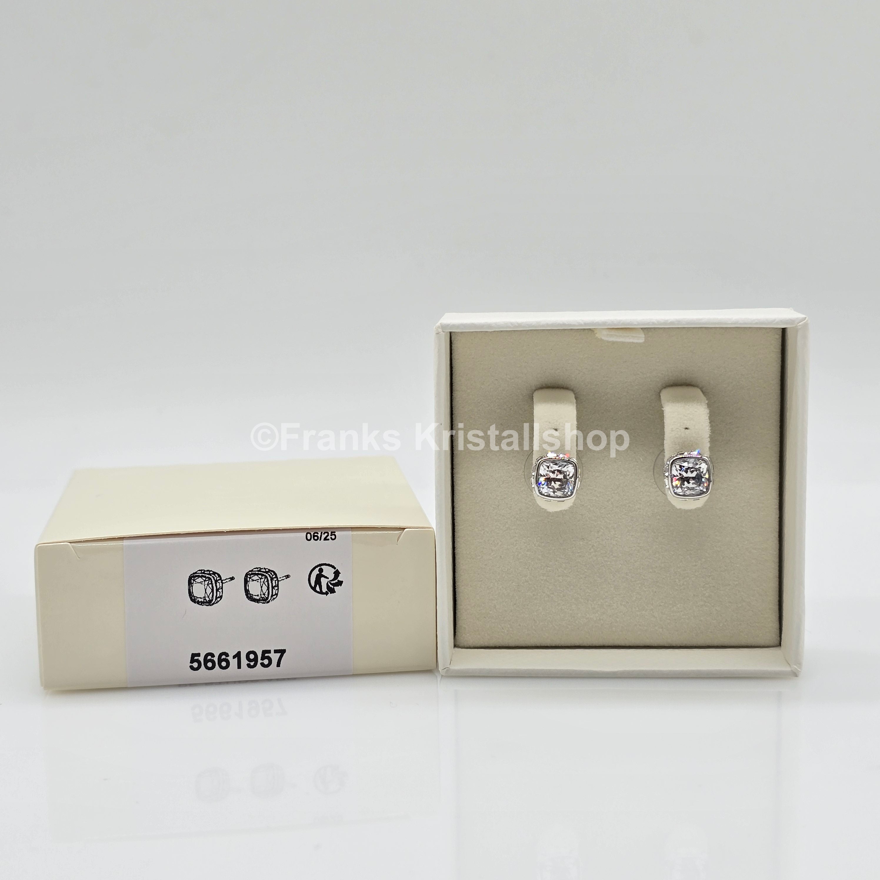 SWAROVSKI Birthstone Ohrstecker, April, Weiß, Rhodiniert 5661957