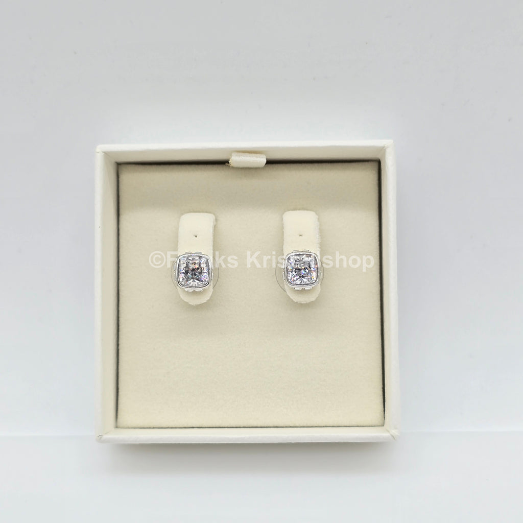 SWAROVSKI Birthstone Ohrstecker, April, Weiß, Rhodiniert 5661957