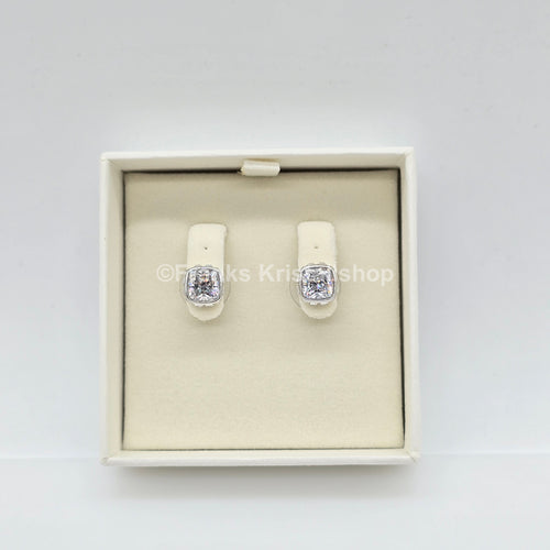 SWAROVSKI Birthstone Ohrstecker, April, Weiß, Rhodiniert 5661957
