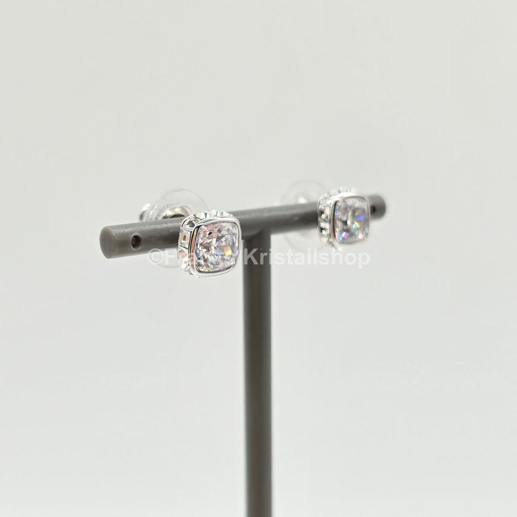 SWAROVSKI Birthstone Ohrstecker, April, Weiß, Rhodiniert 5661957