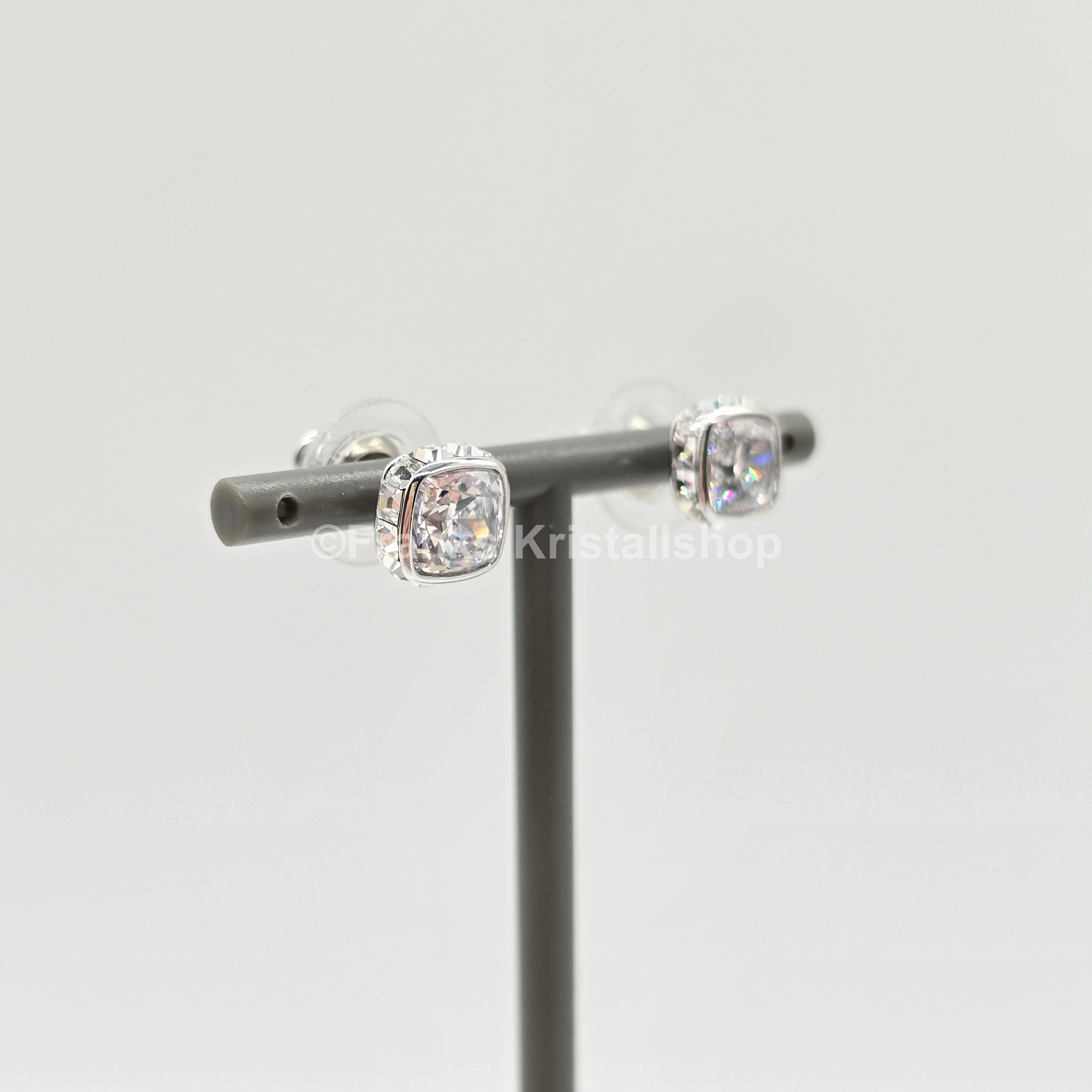 SWAROVSKI Birthstone Ohrstecker, April, Weiß, Rhodiniert 5661957