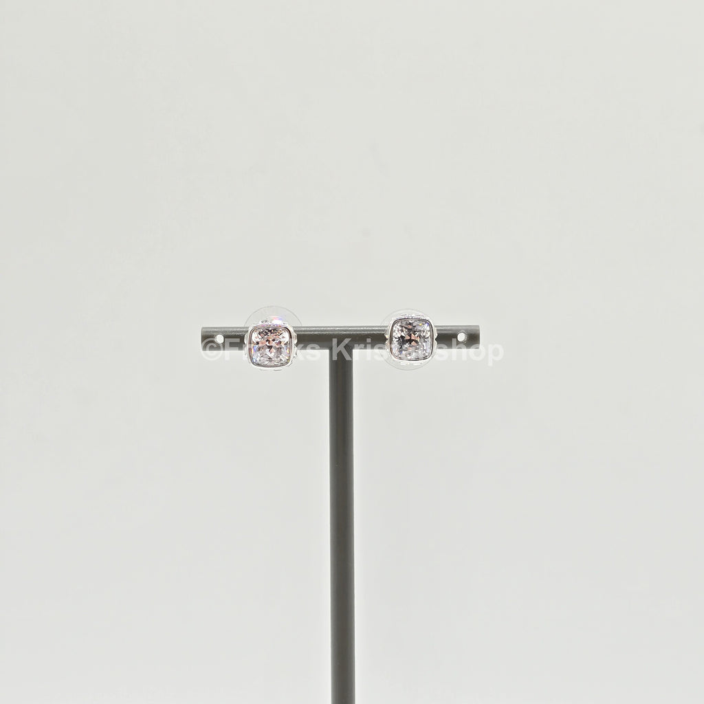 SWAROVSKI Birthstone Ohrstecker, April, Weiß, Rhodiniert 5661957