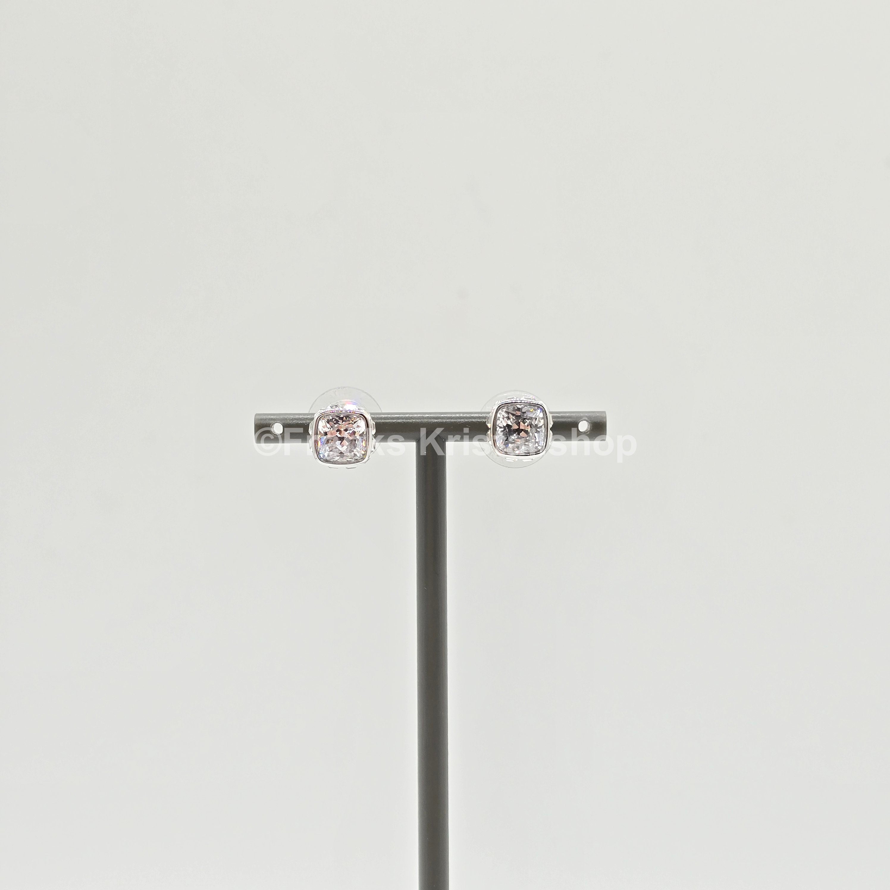 SWAROVSKI Birthstone Ohrstecker, April, Weiß, Rhodiniert 5661957