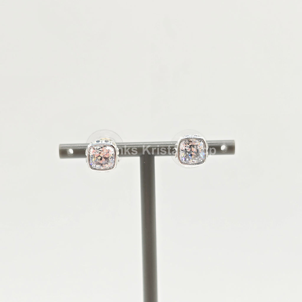 SWAROVSKI Birthstone Ohrstecker, April, Weiß, Rhodiniert 5661957