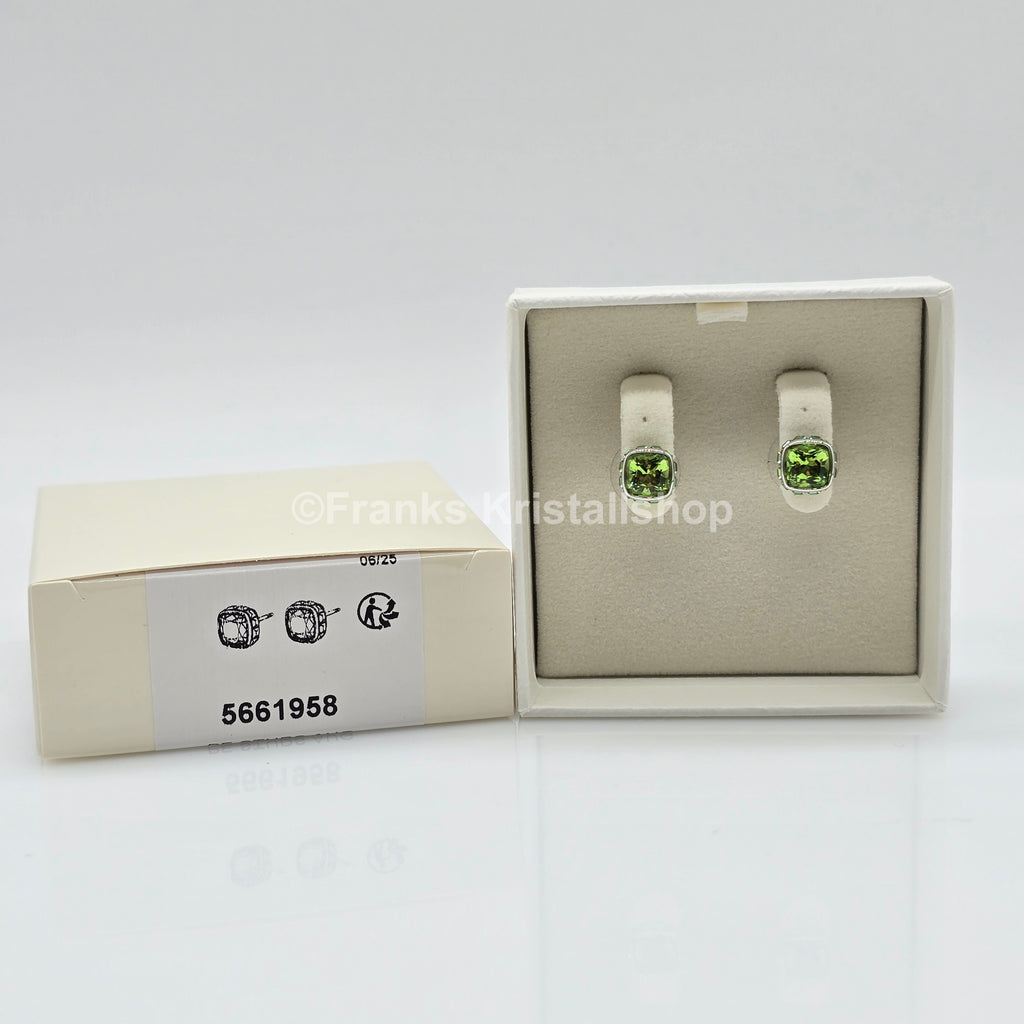 SWAROVSKI Birthstone Ohrstecker, August, Grün, Rhodiniert 5661958