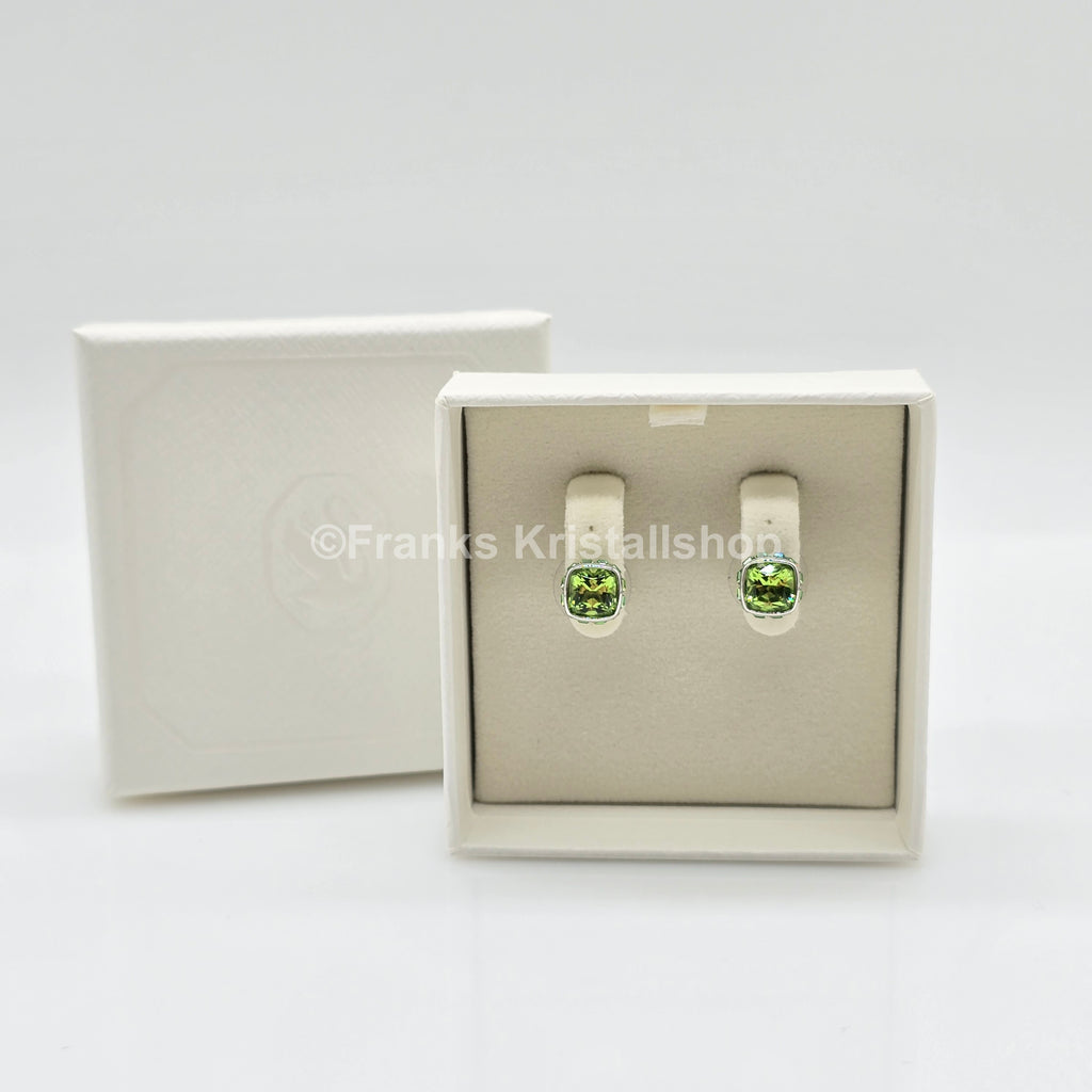 SWAROVSKI Birthstone Ohrstecker, August, Grün, Rhodiniert 5661958