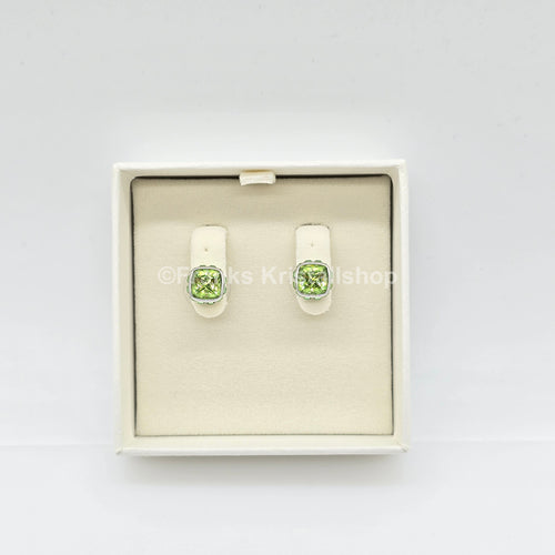 SWAROVSKI Birthstone Ohrstecker, August, Grün, Rhodiniert 5661958