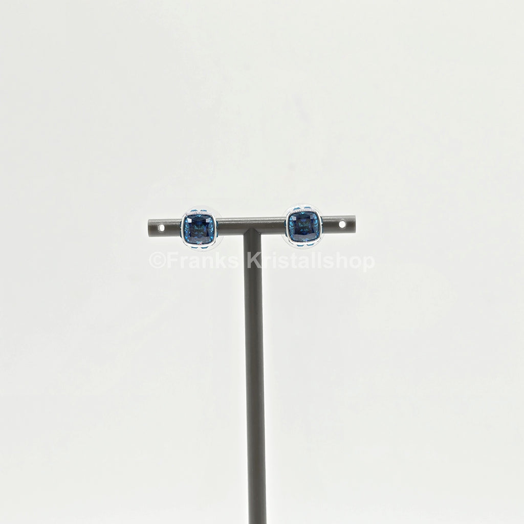 SWAROVSKI Birthstone Ohrstecker, Dezember, Blau, Rhodiniert 5660796