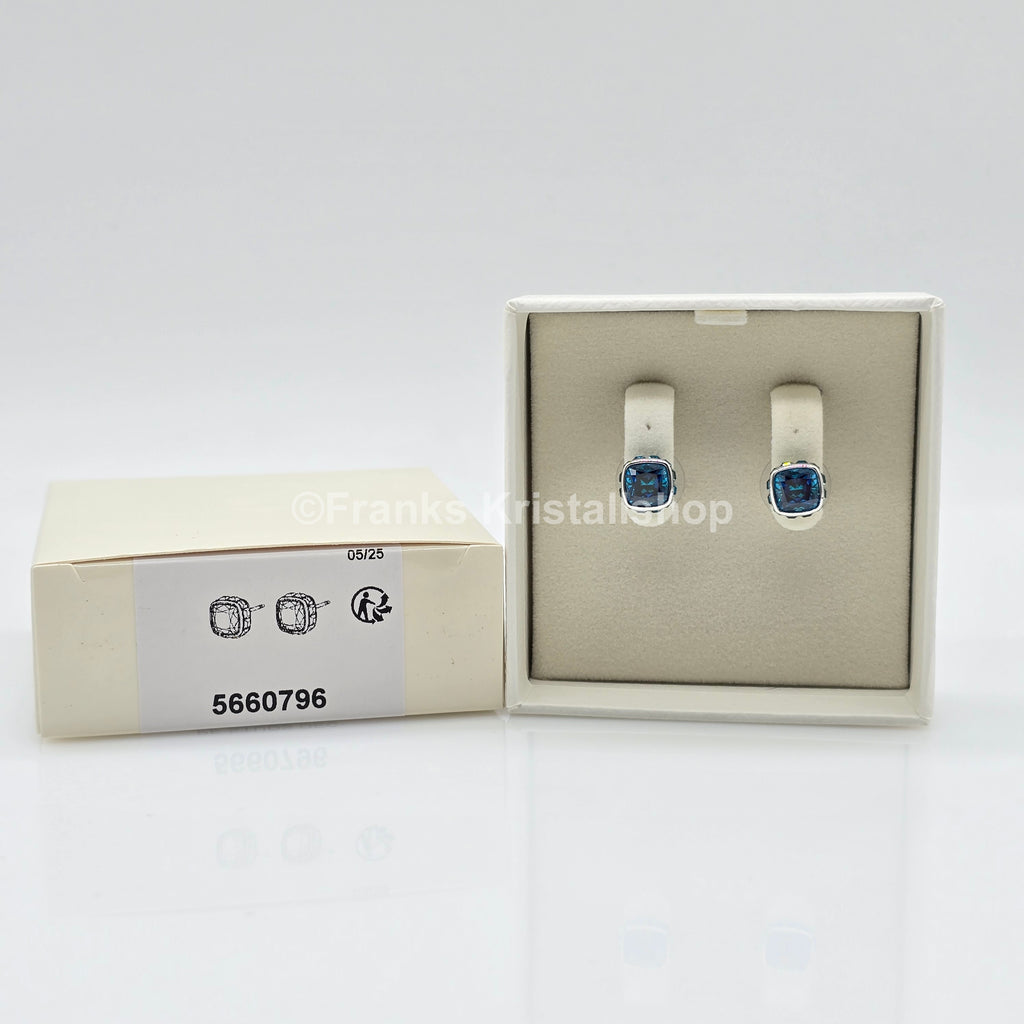 SWAROVSKI Birthstone Ohrstecker, Dezember, Blau, Rhodiniert 5660796