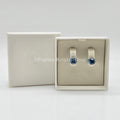 SWAROVSKI Birthstone Ohrstecker, Dezember, Blau, Rhodiniert 5660796