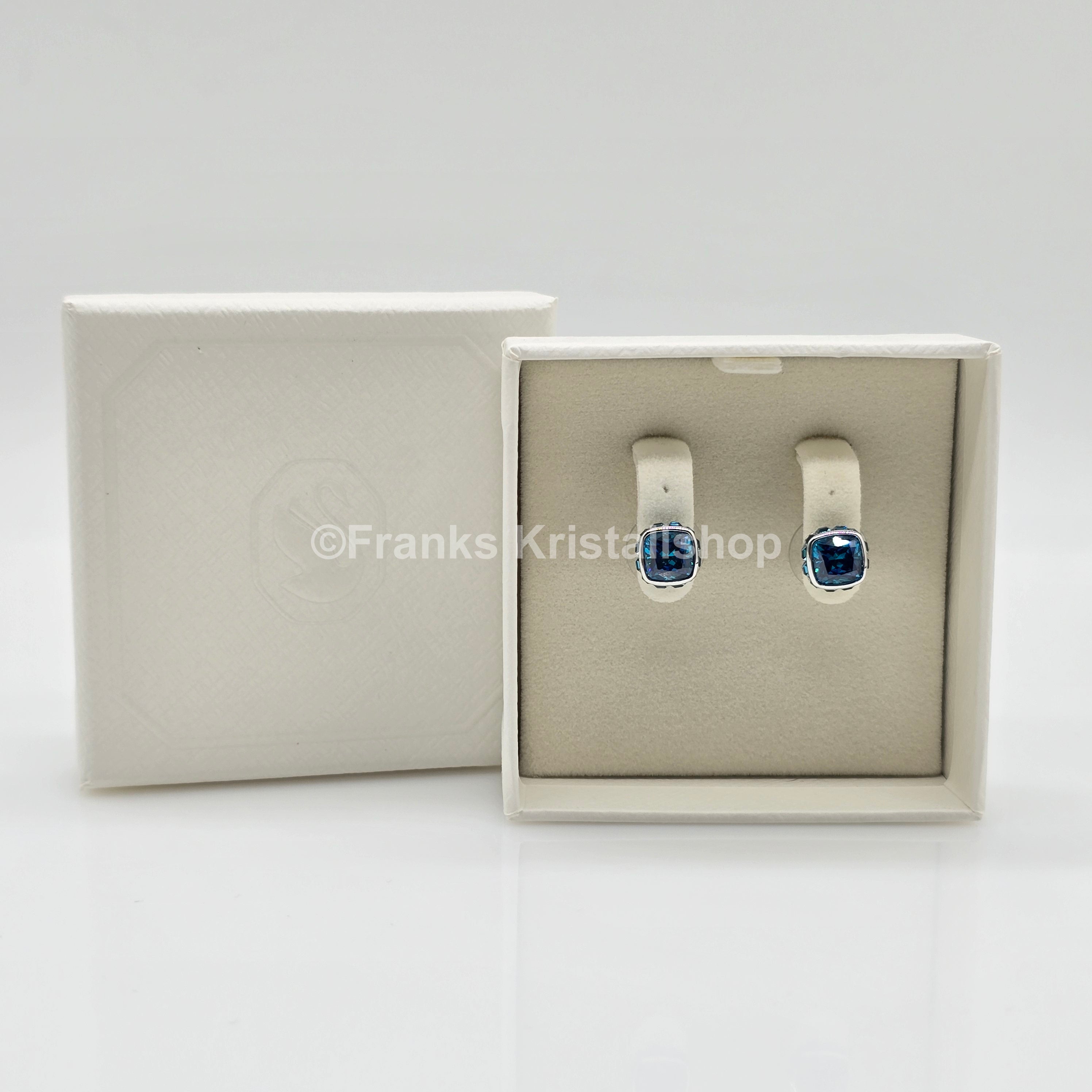 SWAROVSKI Birthstone Ohrstecker, Dezember, Blau, Rhodiniert 5660796