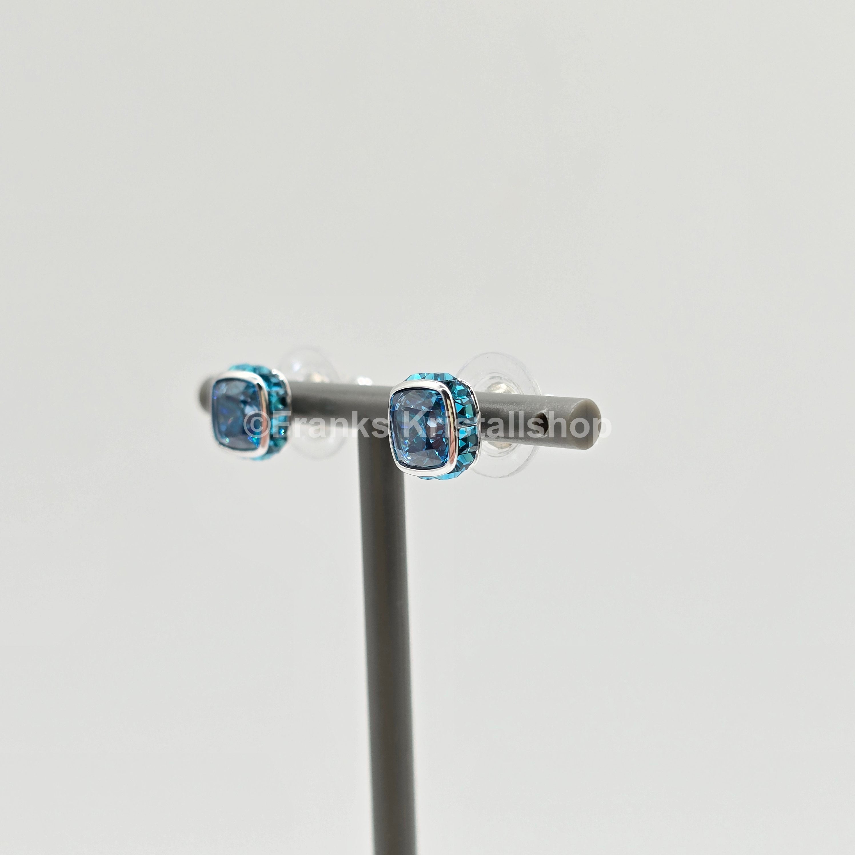 SWAROVSKI Birthstone Ohrstecker, Dezember, Blau, Rhodiniert 5660796