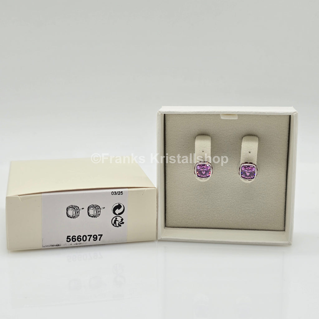 SWAROVSKI Birthstone Ohrstecker Februar, Violett, Lila Rhodiniert 5660797