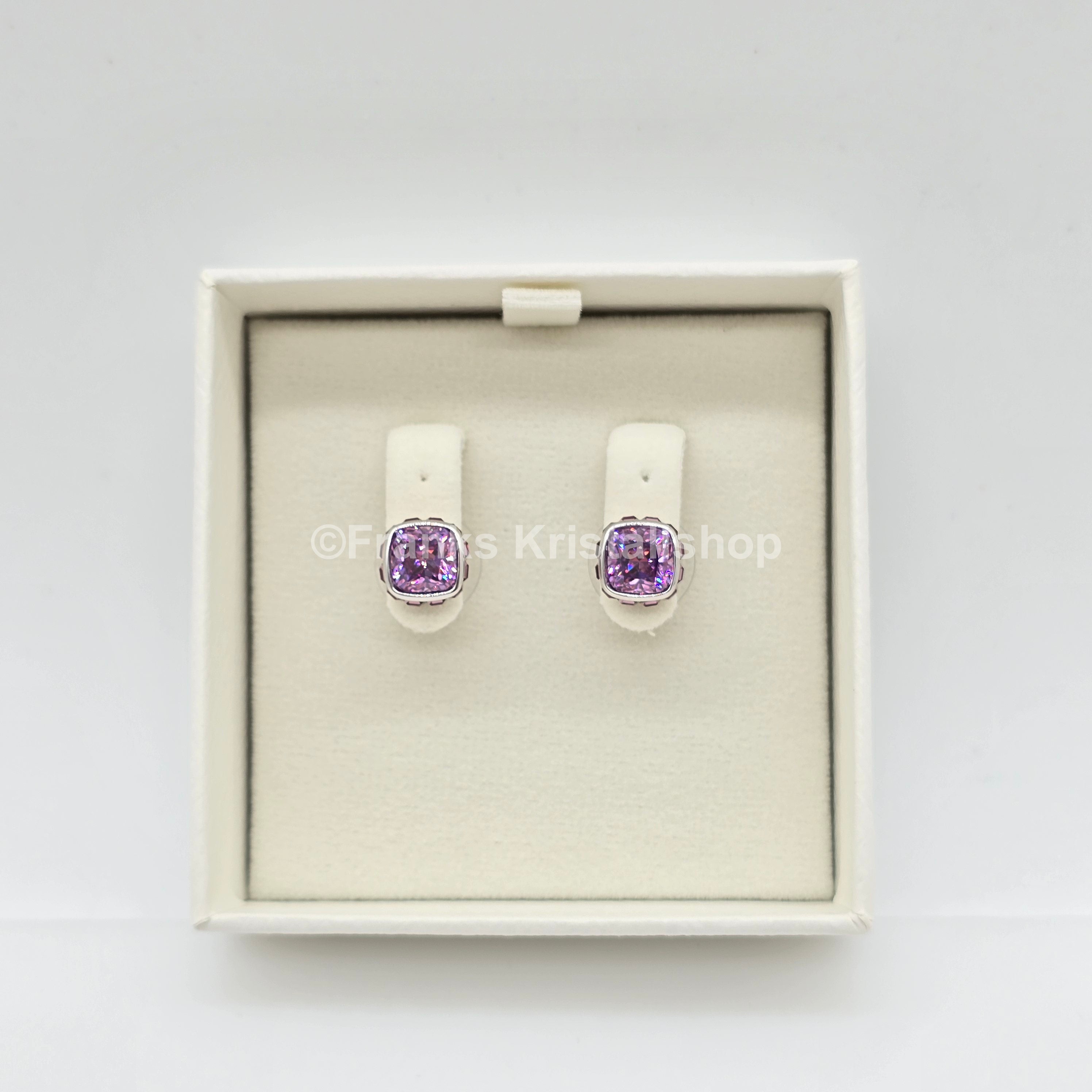 SWAROVSKI Birthstone Ohrstecker Februar, Violett, Lila Rhodiniert 5660797
