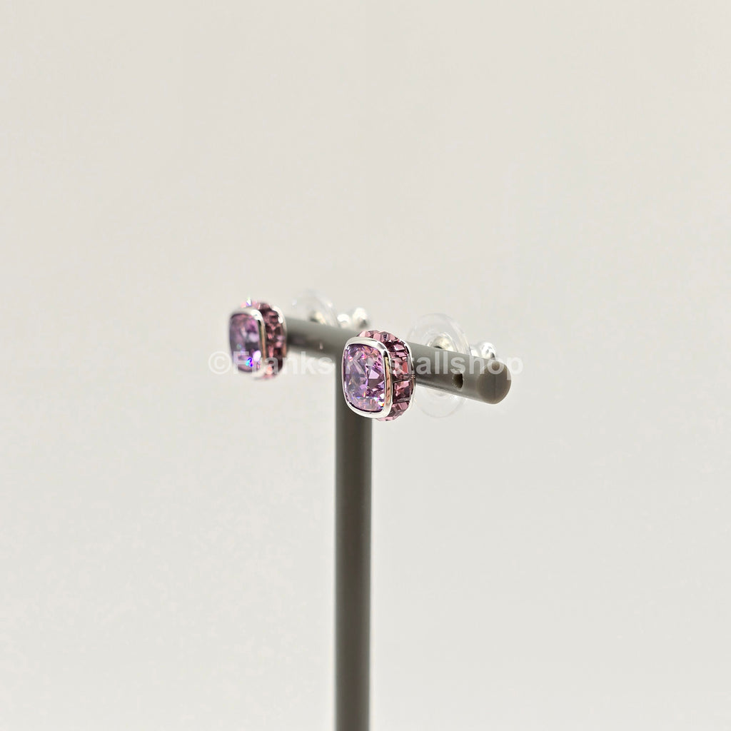 SWAROVSKI Birthstone Ohrstecker Februar, Violett, Lila Rhodiniert 5660797