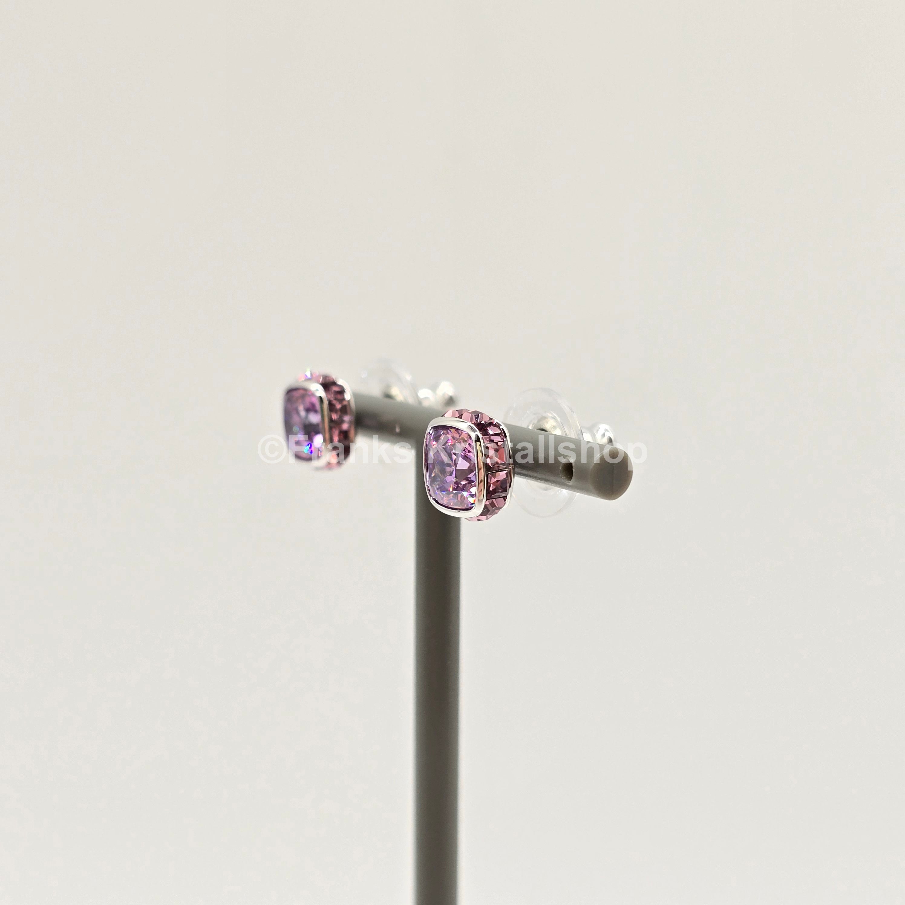 SWAROVSKI Birthstone Ohrstecker Februar, Violett, Lila Rhodiniert 5660797